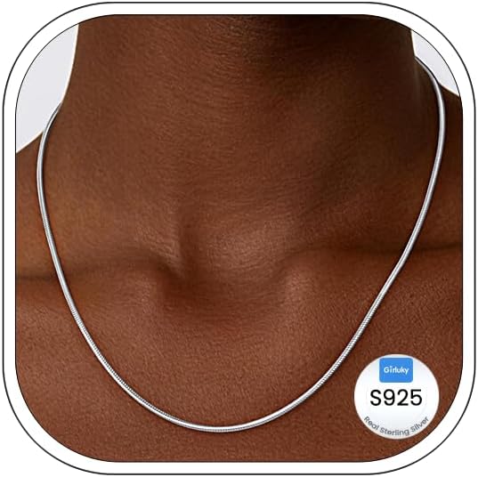 Detalle de Girluky Snake Chain Necklace, 1.5mm