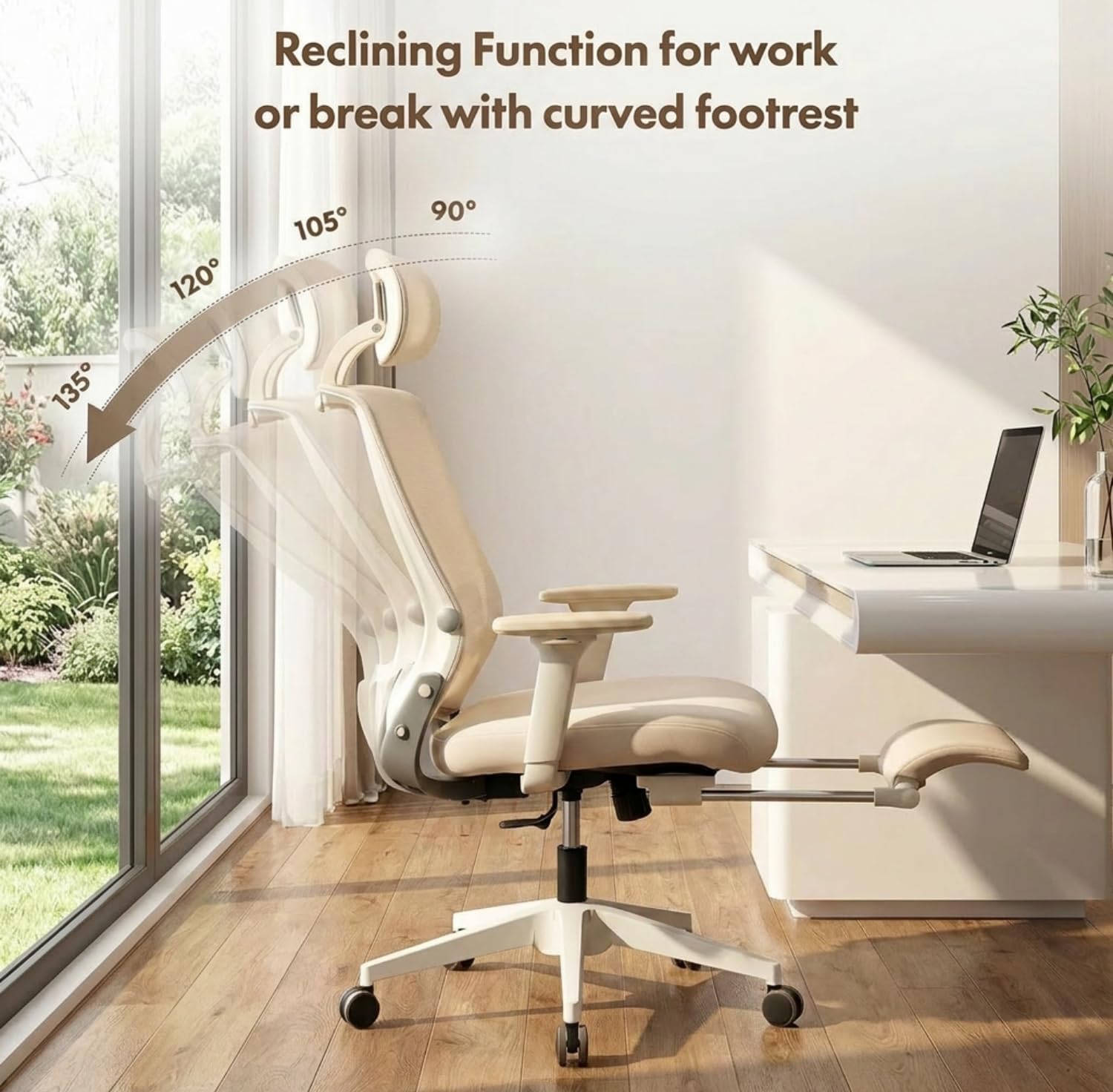 Thumbnail 6 de FLEXISPOT Foldex: sedia ergonomica pieghevole per home office con poggiapiedi, poggiatesta 3D e supporto lombare