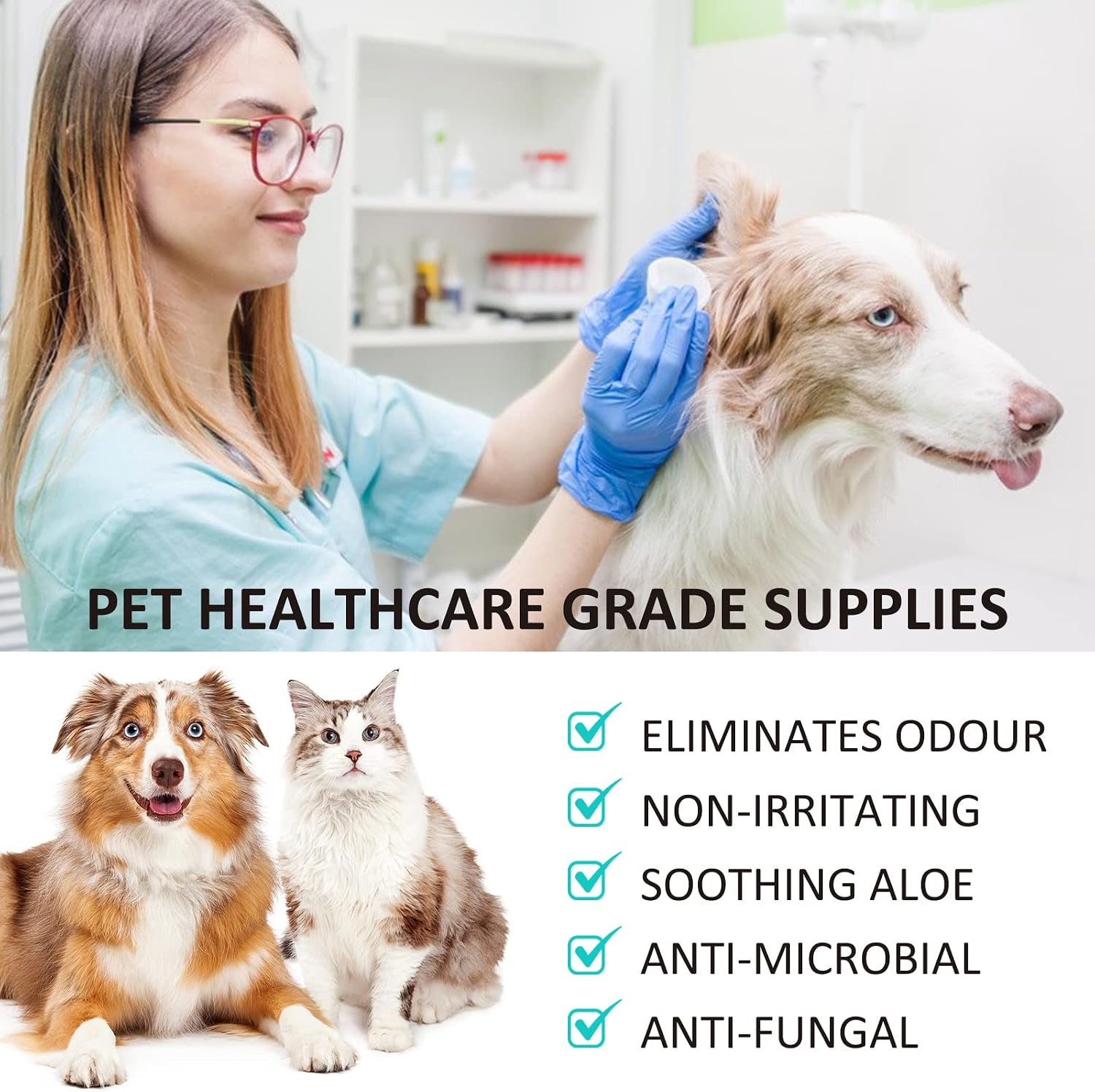 Detalle 2 de GMOLARSUSCO Dog Ear Cleaner: Gentle 50ML Drops for Smooth, Clean Ears