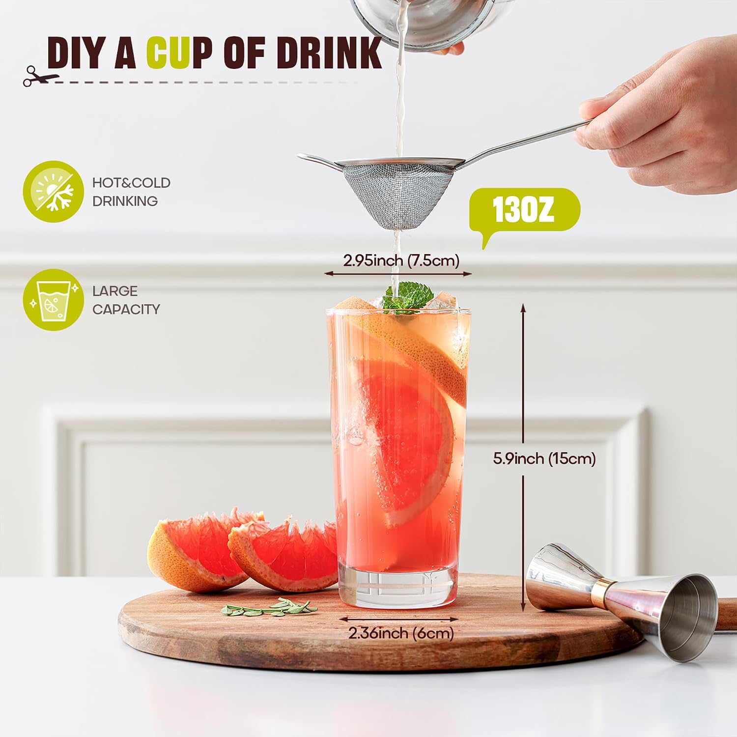 Detalle de Highball Glasses Set of 6