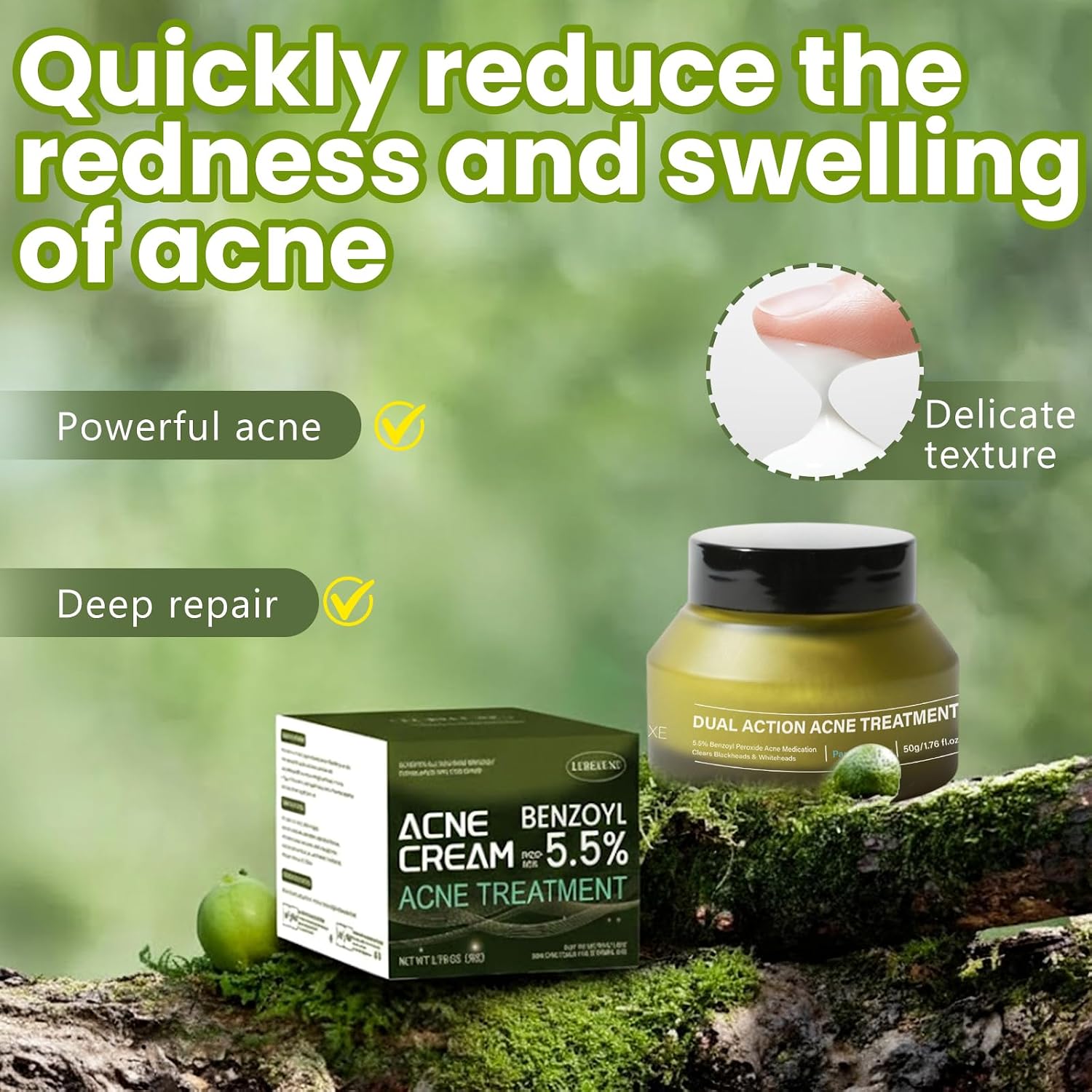 Detalle de TULAMORIY anti-acne gezichtscrème 50 g voor acnegevoelige huid