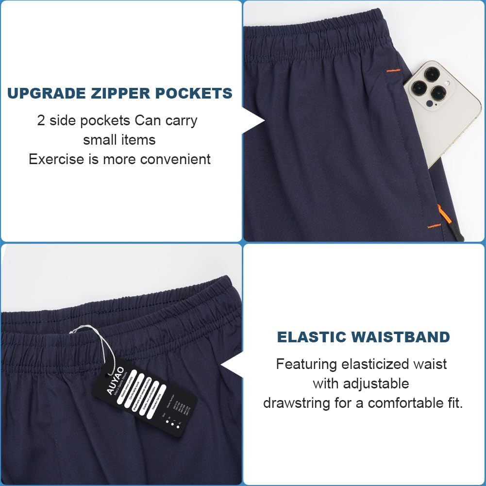 Detalle de AUYAO Men's Running Gym Quick Dry Shorts