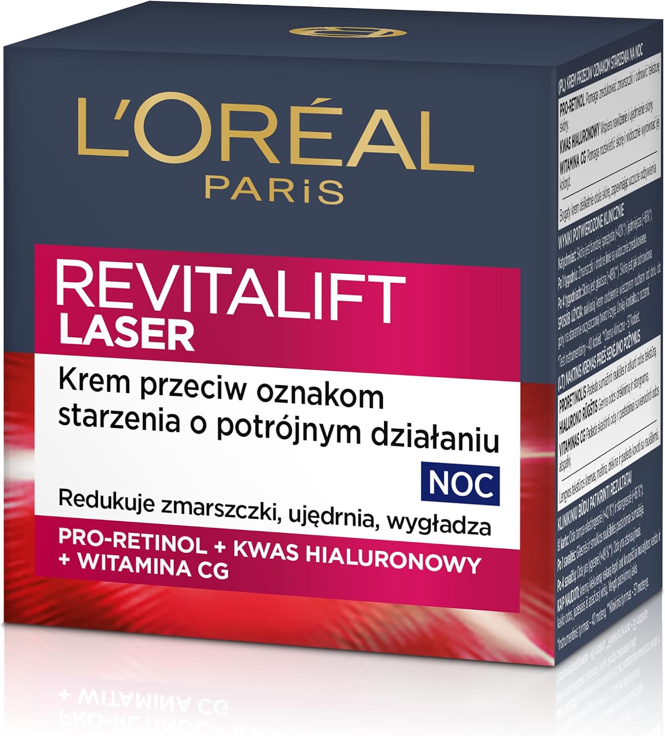 Detalle de L’Oréal Paris Revitalift Laser X3 nachtcrème, 50 ml, geurloos