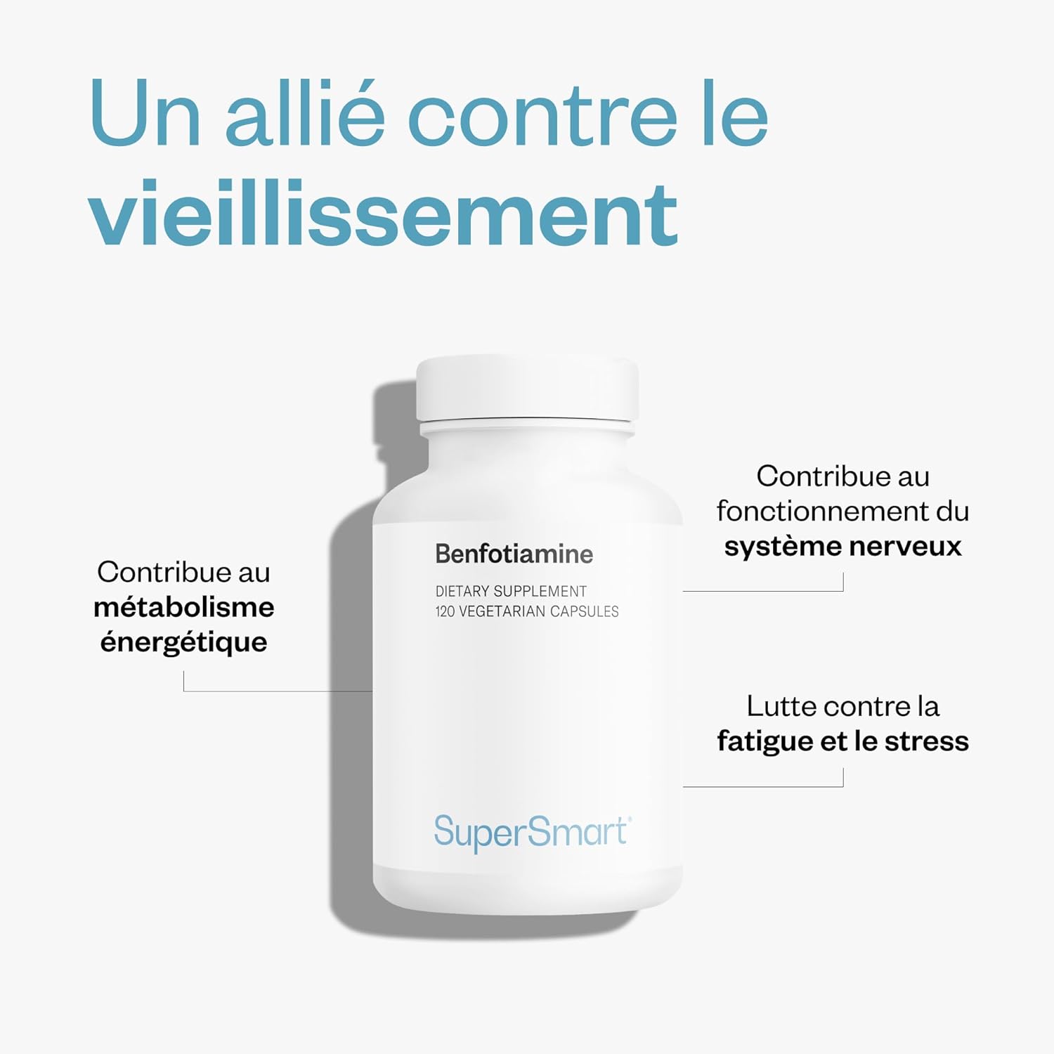 Thumbnail 2 de Benfotiamine – Vitamine B1 (Supersmart), vegan et sans gluten