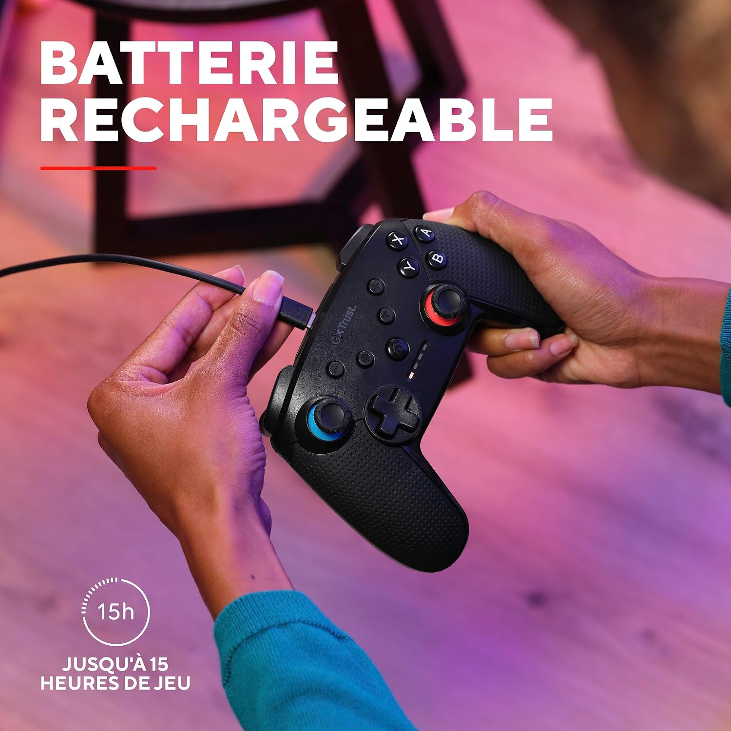 Detalle 2 de GXTrust Muta Manette Switch Sans Fil avec Bluetooth, Noir