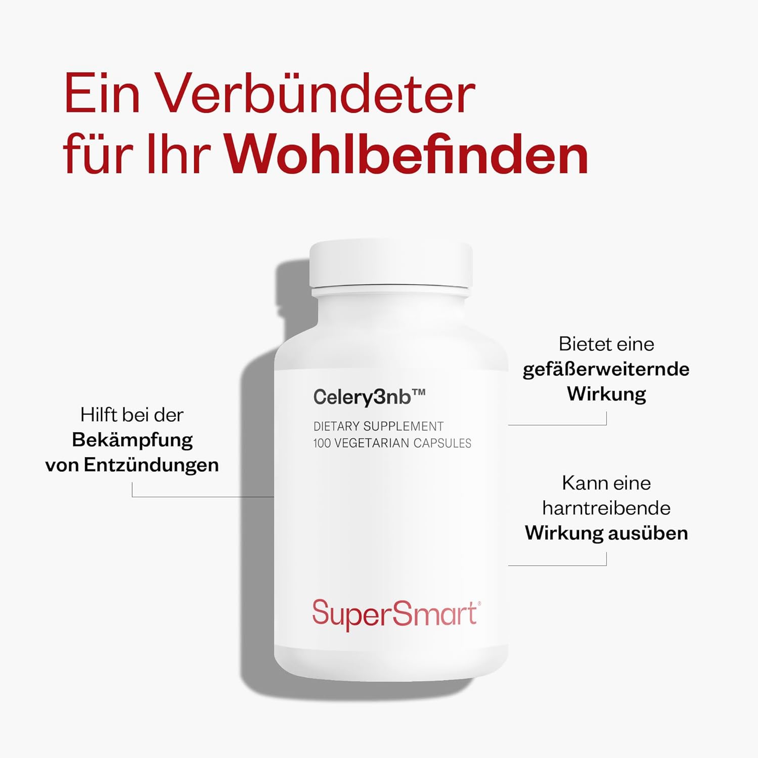Thumbnail 2 de Celery3nb™ – patentierte Sellerie-Formel mit Magnesium und Vitamin B6 zur Blutdruckunterstützung (vegan, glutenfrei)