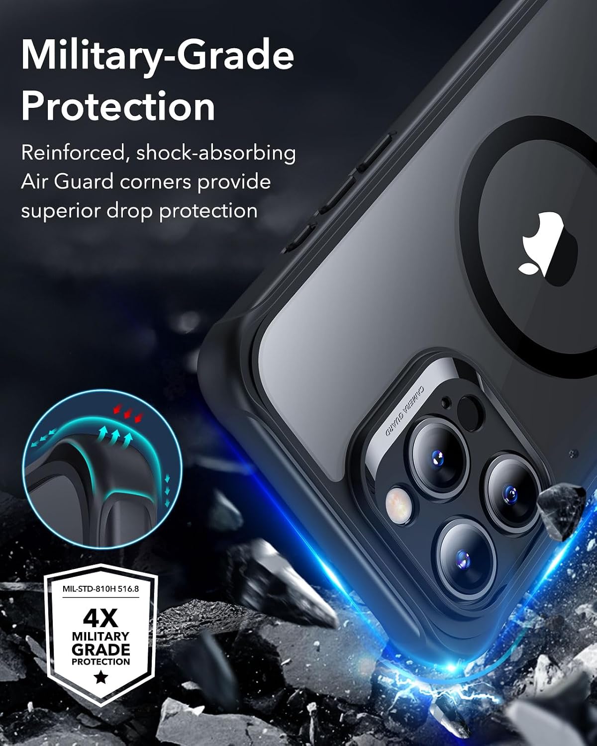 Detalle 2 de ESR iPhone 16 Pro Armor Case with MagSafe 9H+