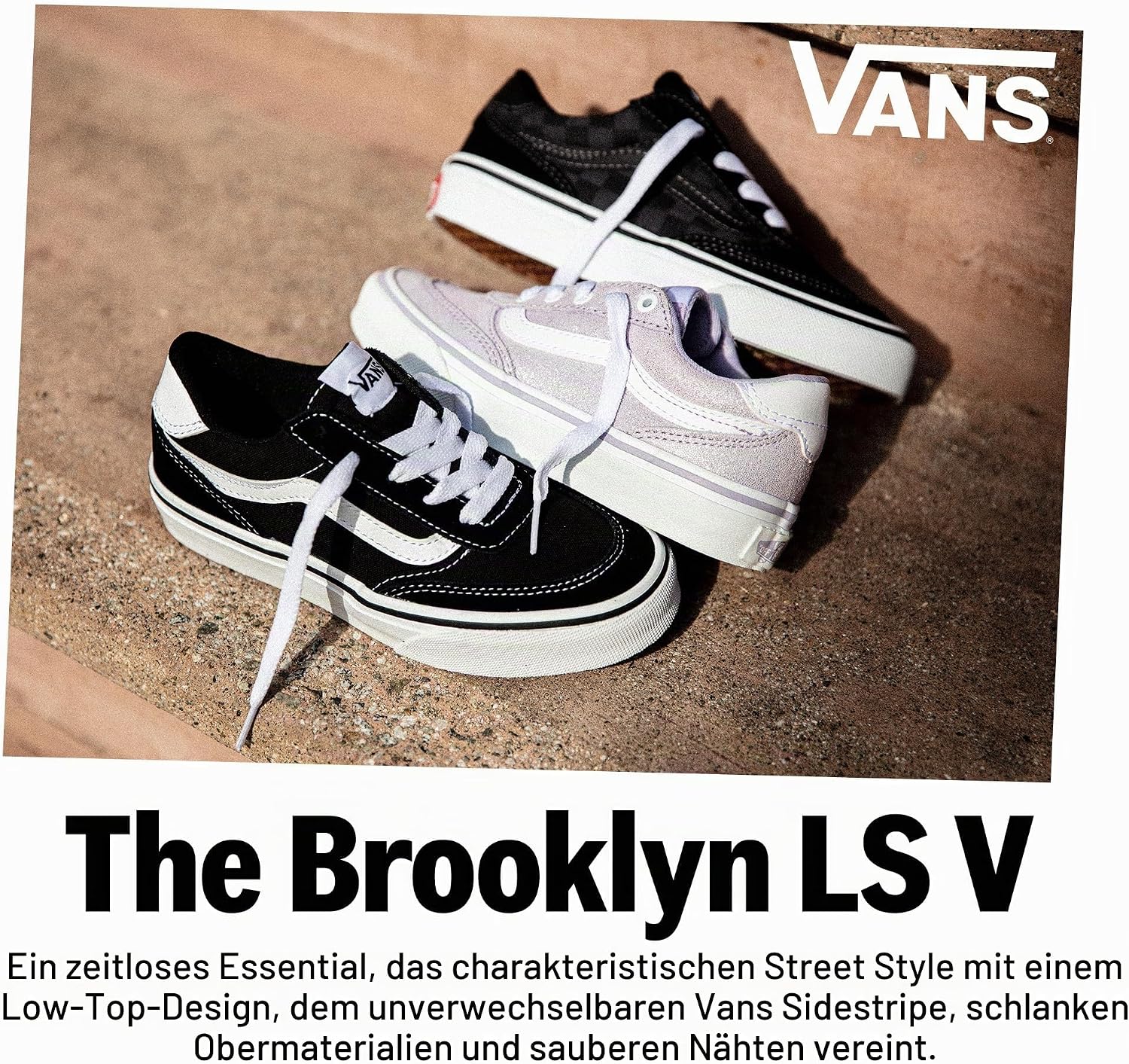 Thumbnail 6 de Vans Brooklyn Turnschuhe Black/White