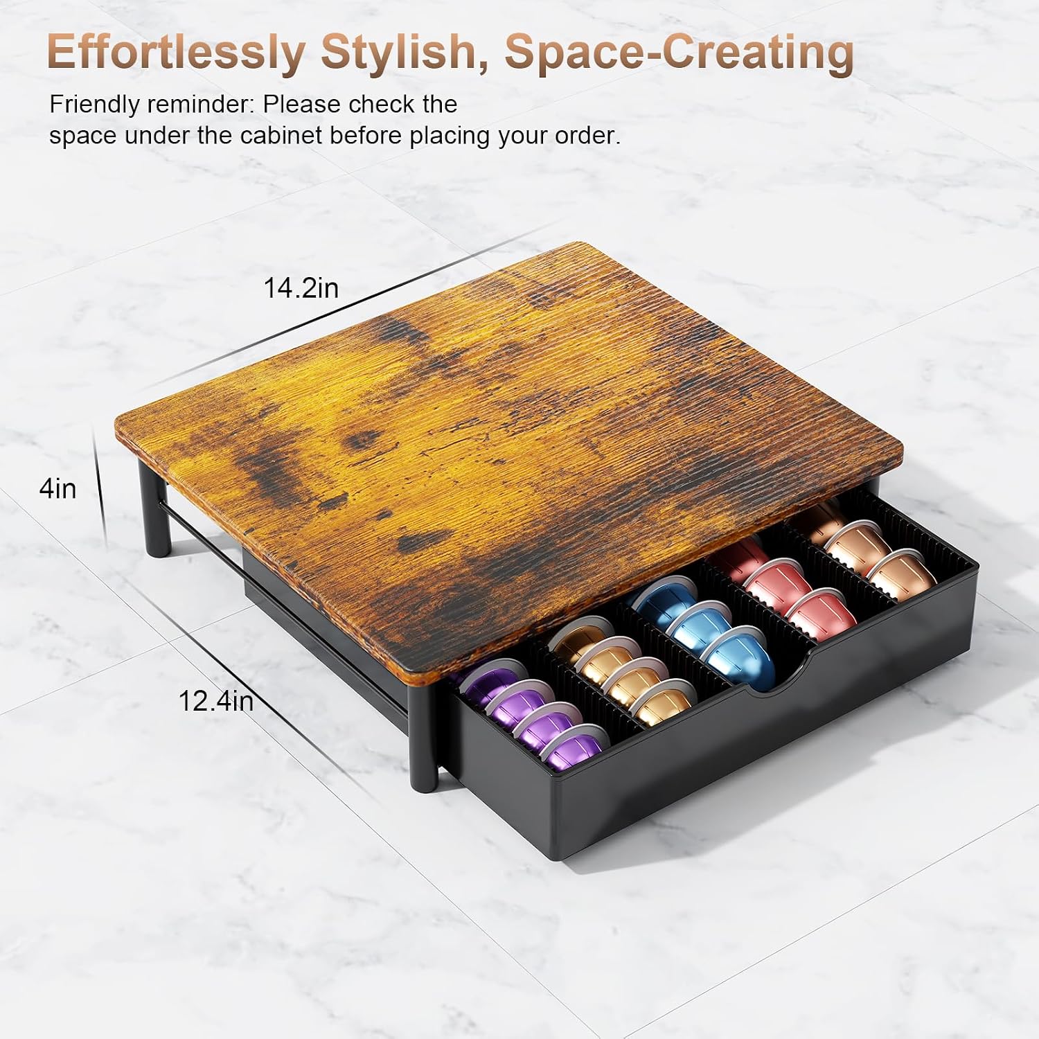 Thumbnail 2 de gianotter Vertuo Pod Holder Drawer in Wood