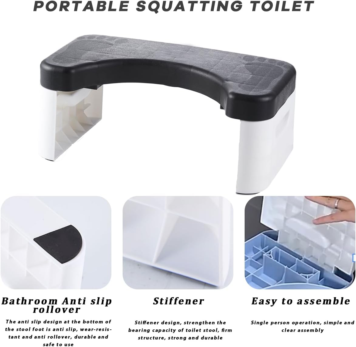 Detalle 1 de Squat toilet stool, polyurethane