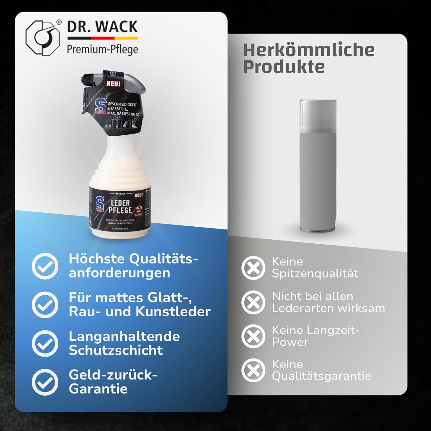 Thumbnail 5 de DR. WACK S100 Leder-Pflege 500 ml – Farbloses Lederpflege-Spray für Motorradbekleidung