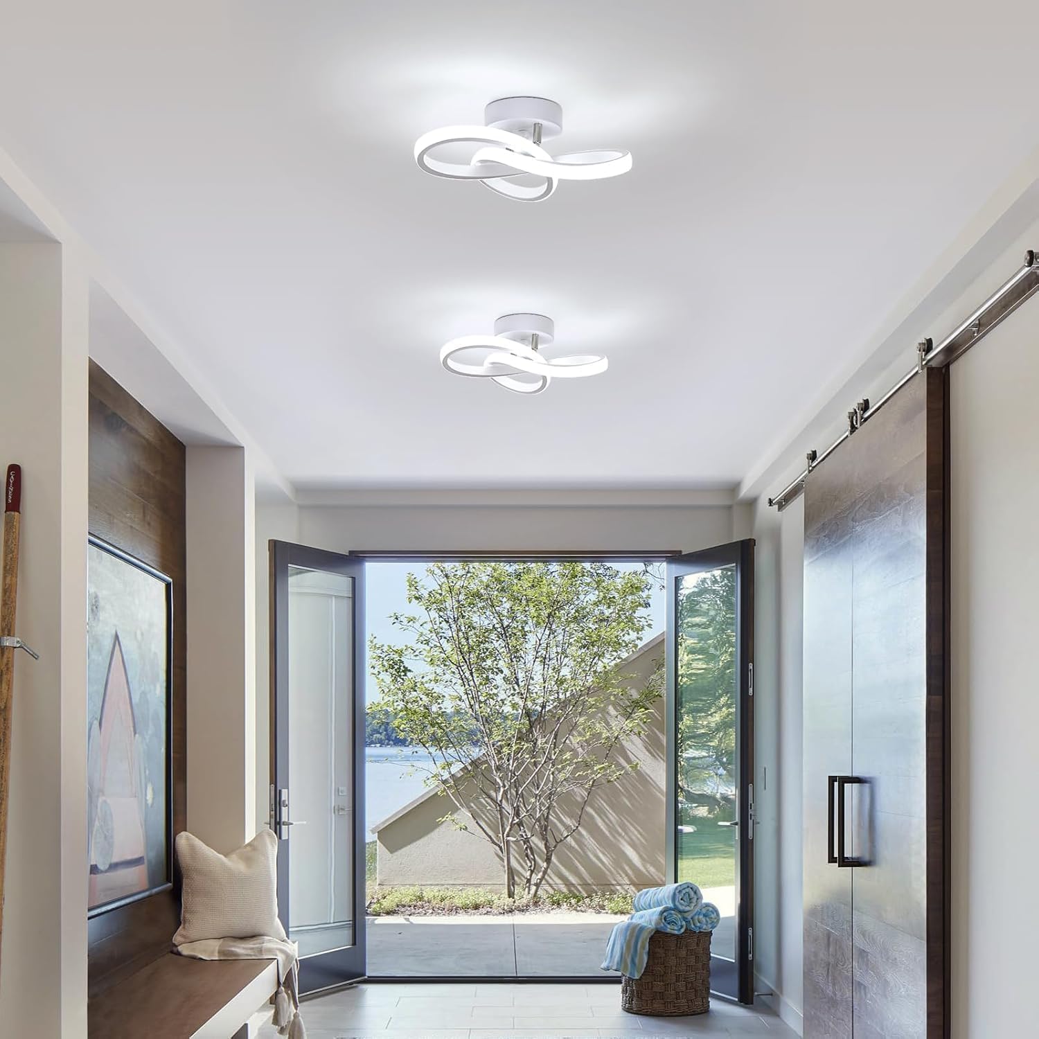 Thumbnail 1 de Comely LED Ceiling Light 22W – 360° Flower Design, 6500K Cool White