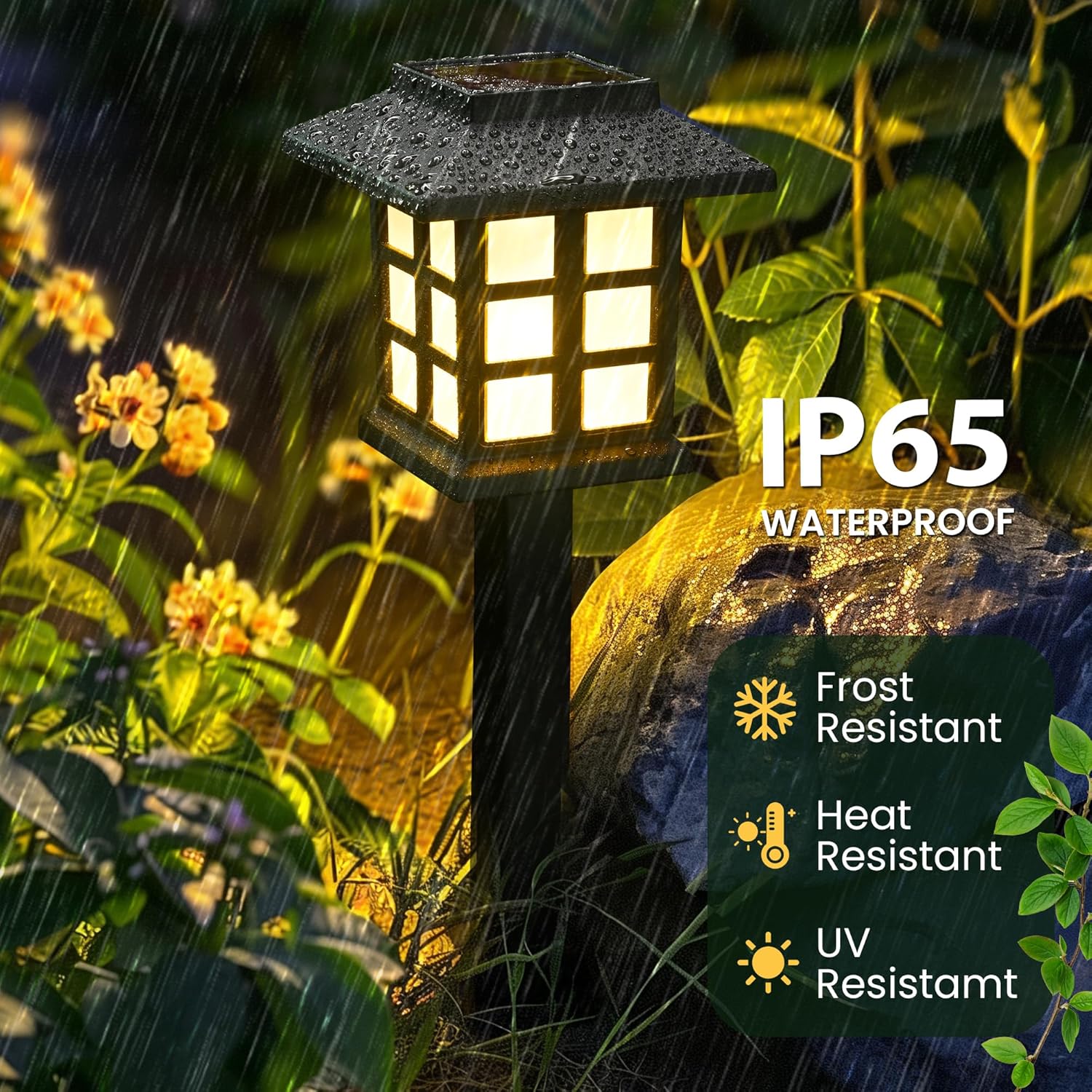 Thumbnail 1 de GIGALUMI Solar Lights Outdoor Garden – 12 Pack