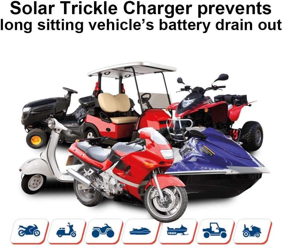 Thumbnail 1 de ECO-WORTHY 10W Solar Car Battery Charger Maintainer — 12V Waterproof Portable Trickle Charger