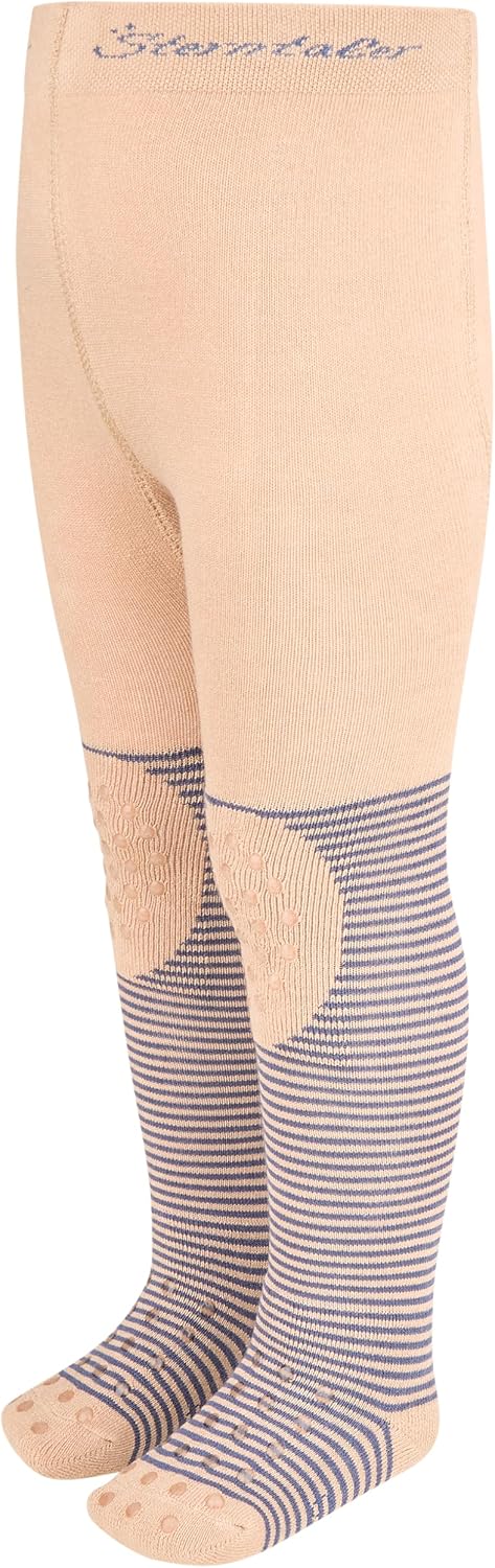 Detalle de Sterntaler Krabbelstrumpfhose Kroko – besonders weiche Baby- und Kinderstrumpfhose mit ABS-Noppen