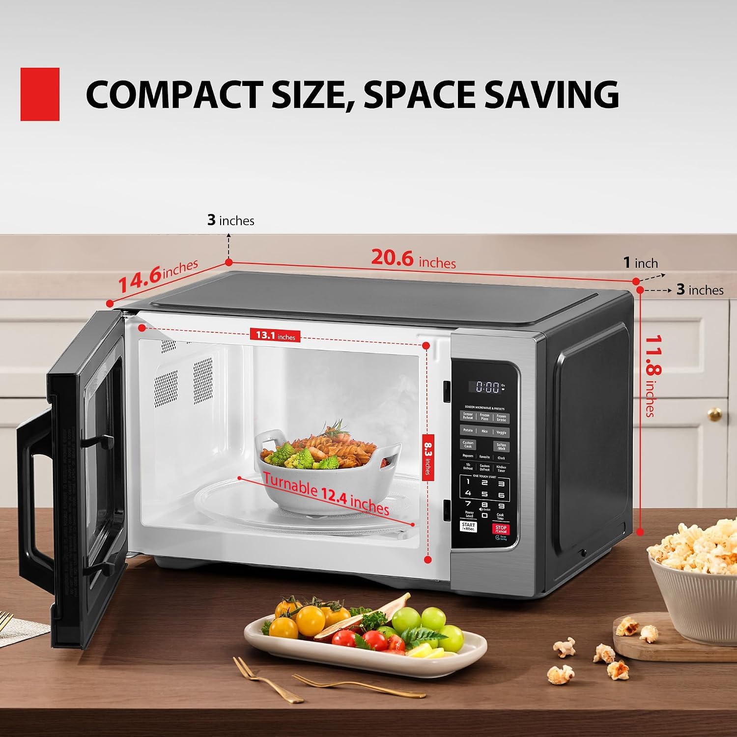 Thumbnail 4 de TOSHIBA EM131A5C-SS 1.2 cu ft Microwave 🍽