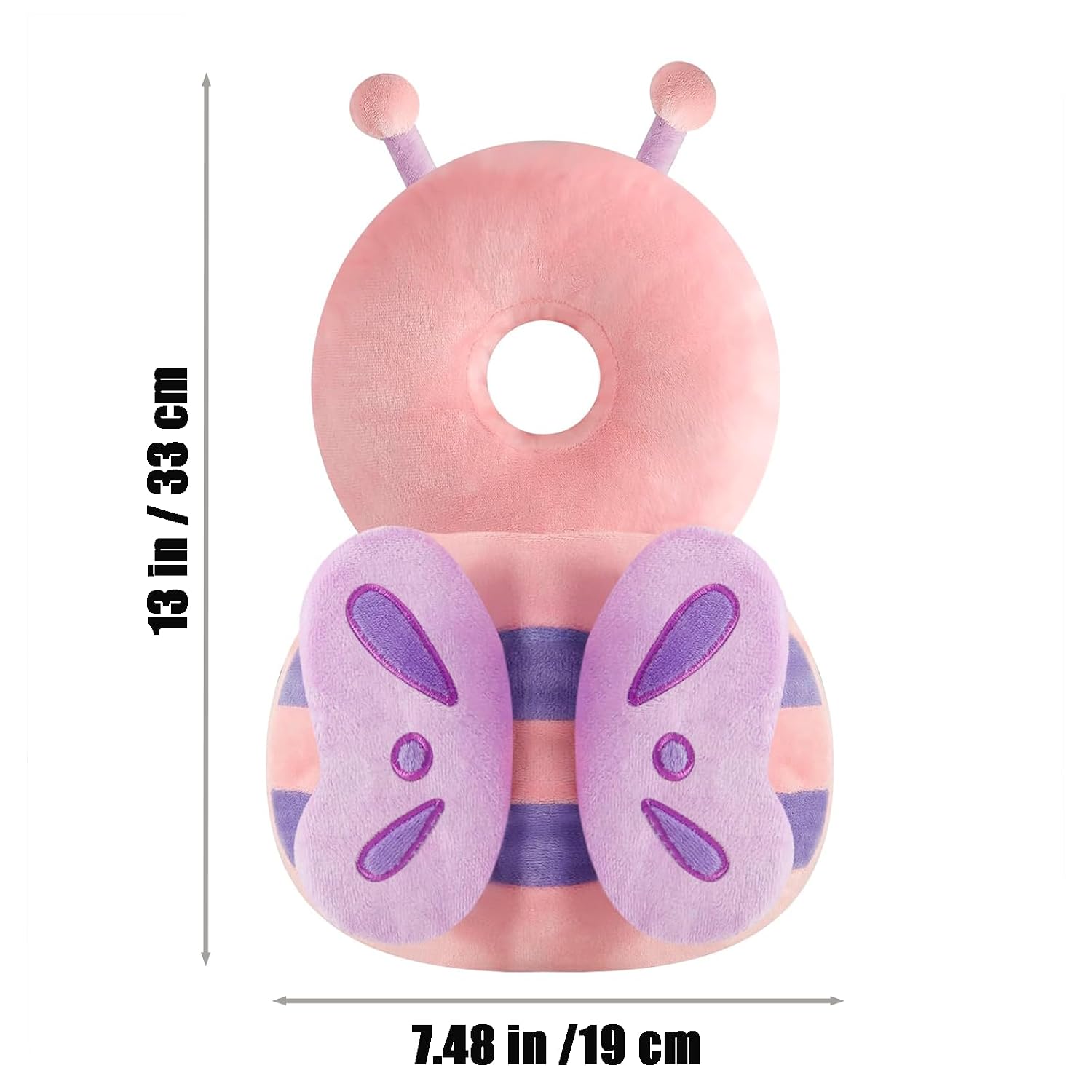 Thumbnail 1 de PandaEar Baby Head Protection Backpack, Pink Butterfly Walking Cushion