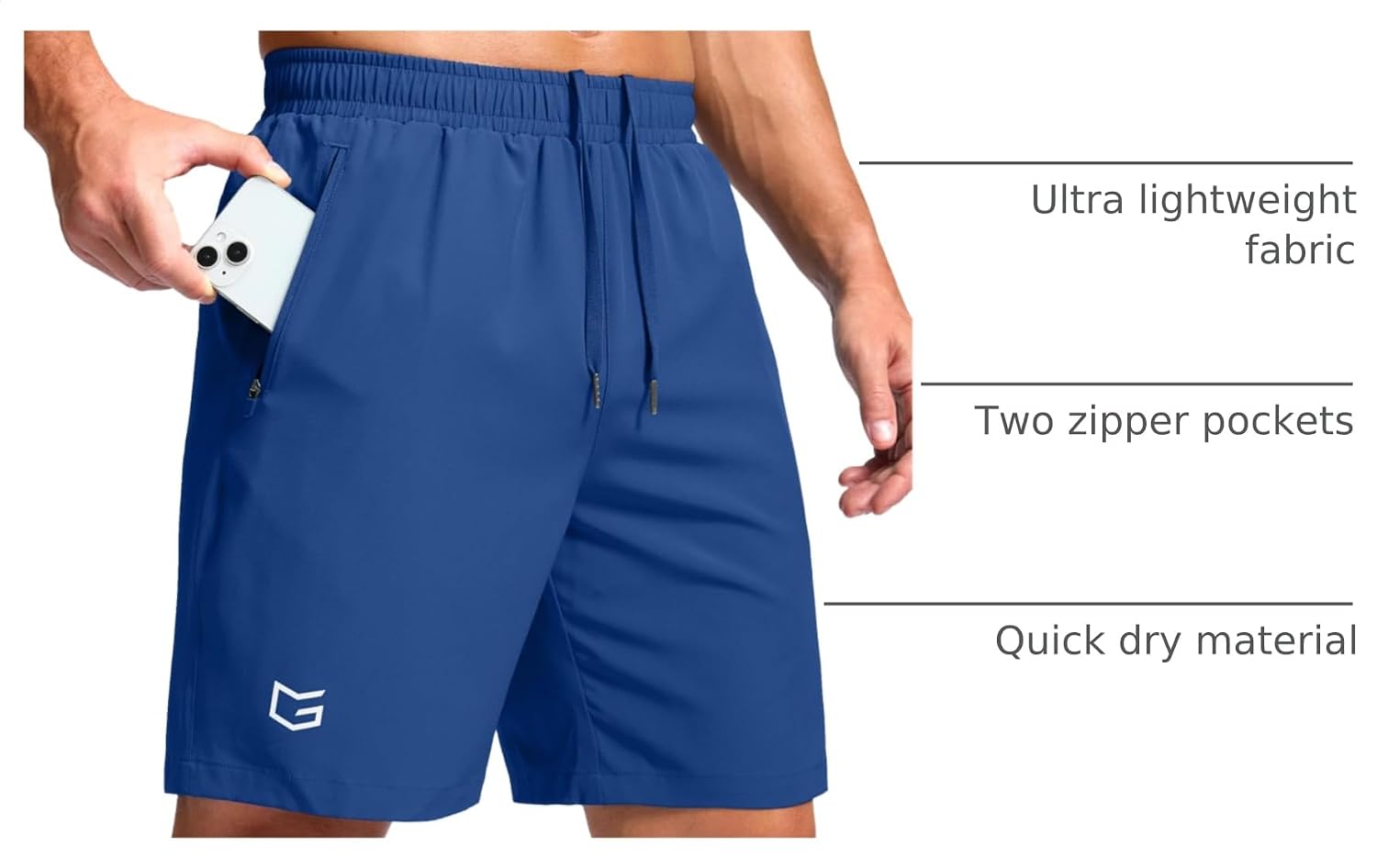 Detalle de G Gradual Men's Running Shorts 7-inch