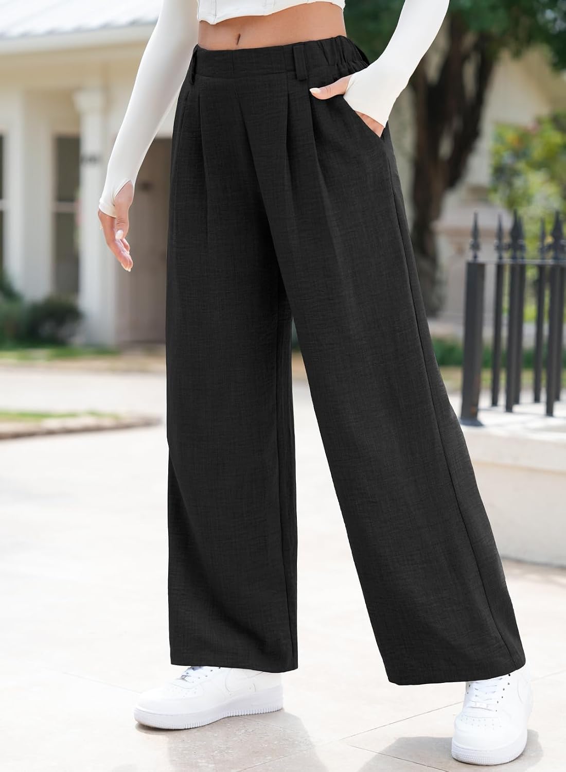 Thumbnail 1 de EVALESS Wide Leg Pants High-Waisted 2026