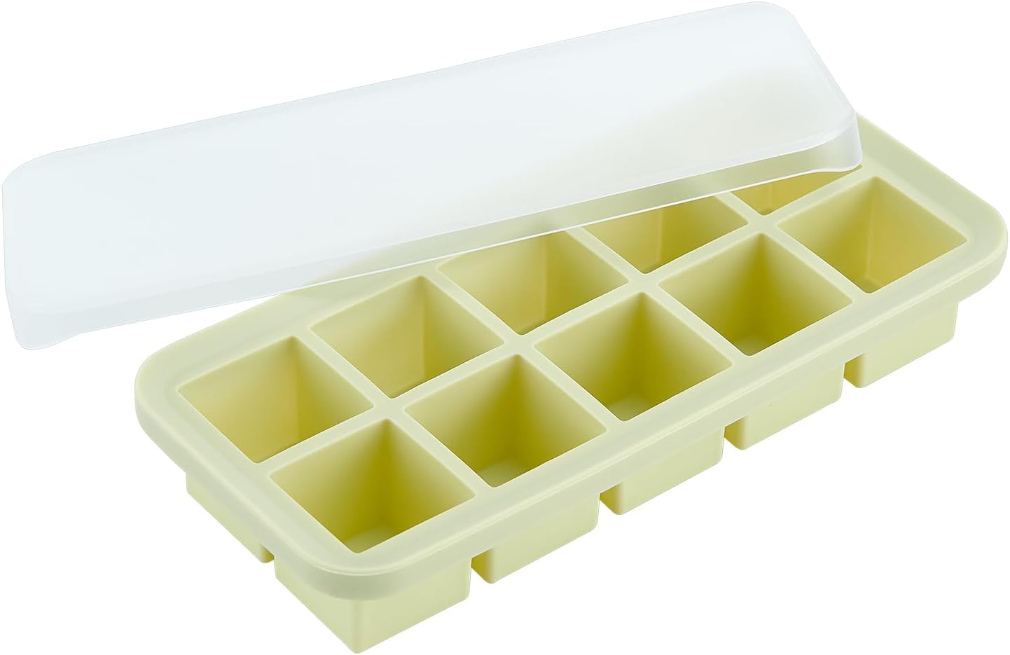 Detalle de 霜山 SS-BH-NL-10 シリコン製氷皿 10個取・フタ付き ミント