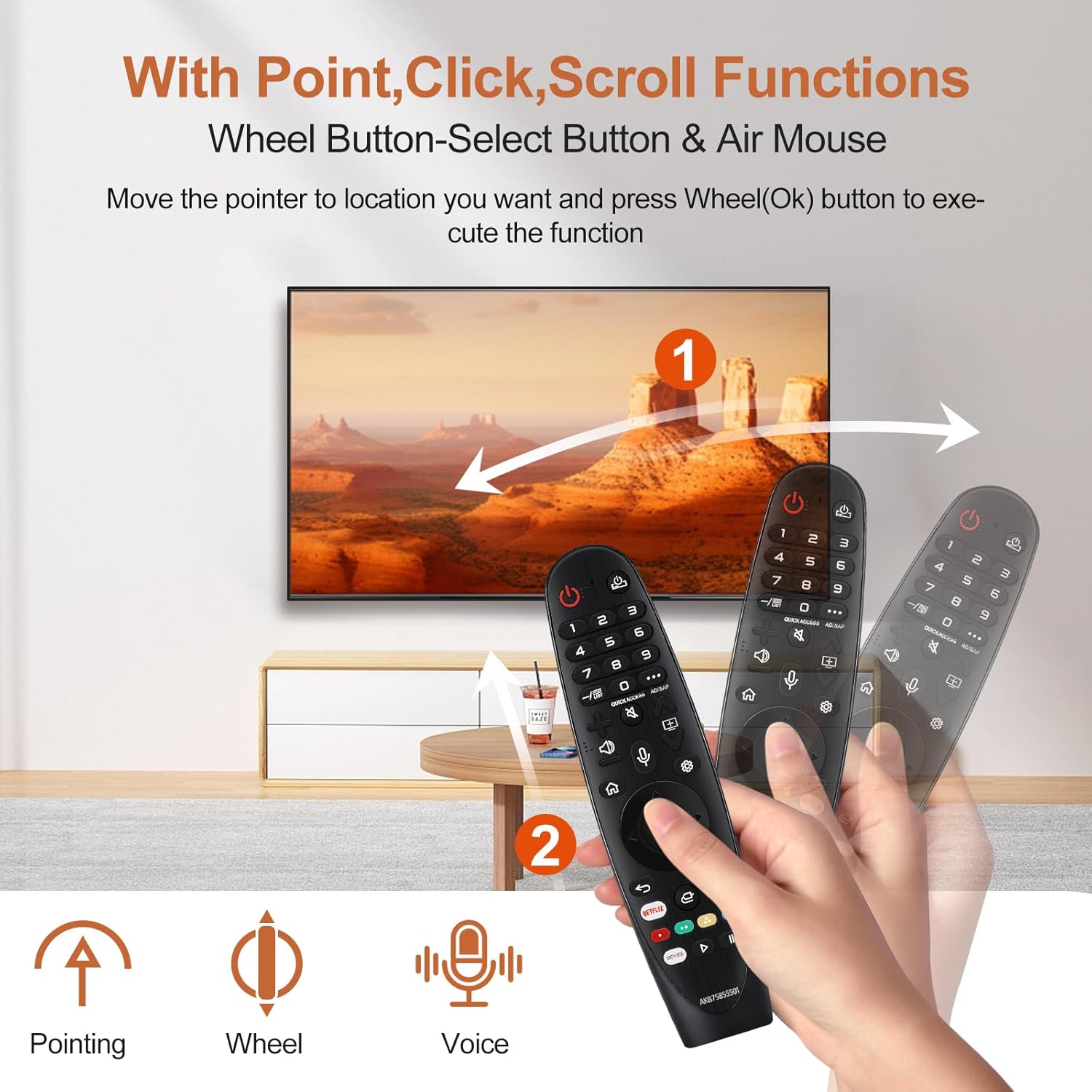 Thumbnail 3 de LG Magic Remote Replacement for 2019–2024 TVs