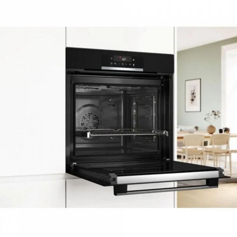 Detalle de Horno eléctrico Bosch Serie 2 HBA172EB3 71 L Negro con Air Fry y autolimpieza pirolítica