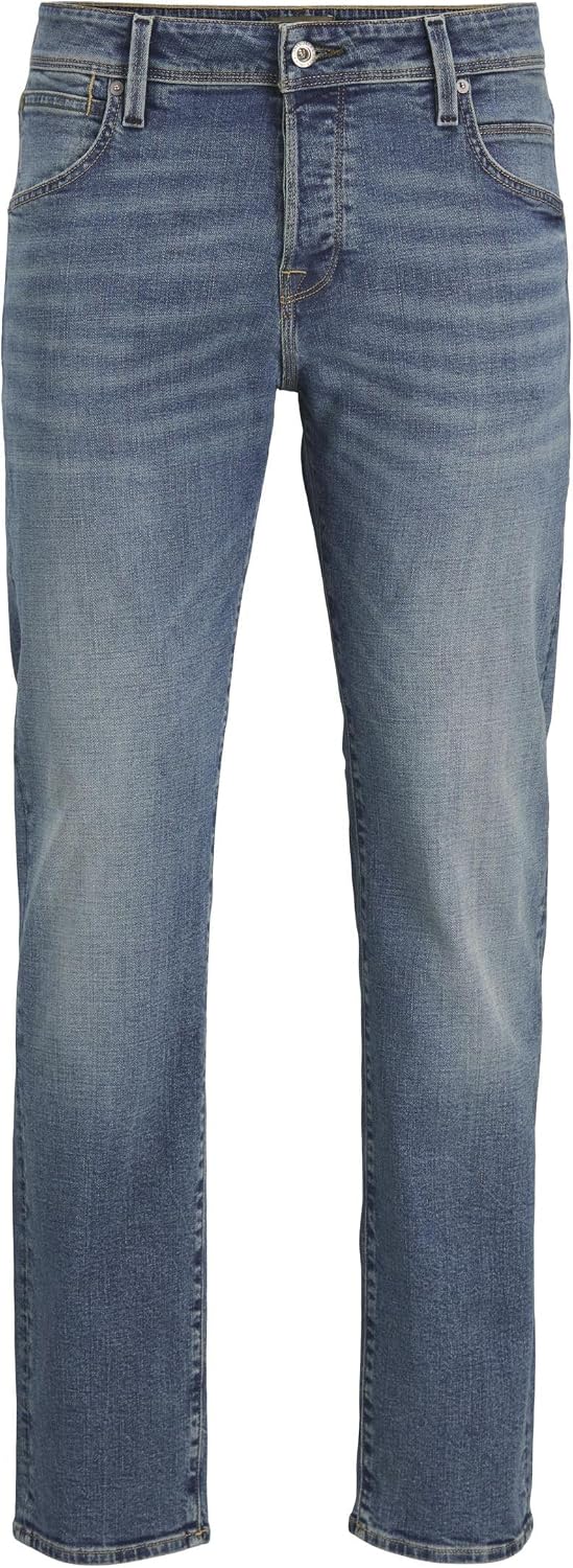 Detalle de Jack & Jones Jjimike Jjfox CB 080 – Jeans bleu denim pour hommes, 30W x 32L