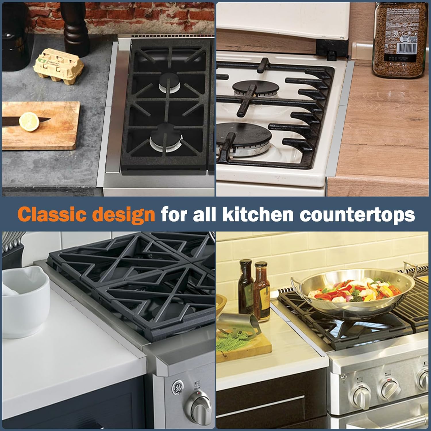 Thumbnail 6 de AUBEATY 001 Stainless Steel Stove Gap Covers, Retractable 13.8–27.5 in