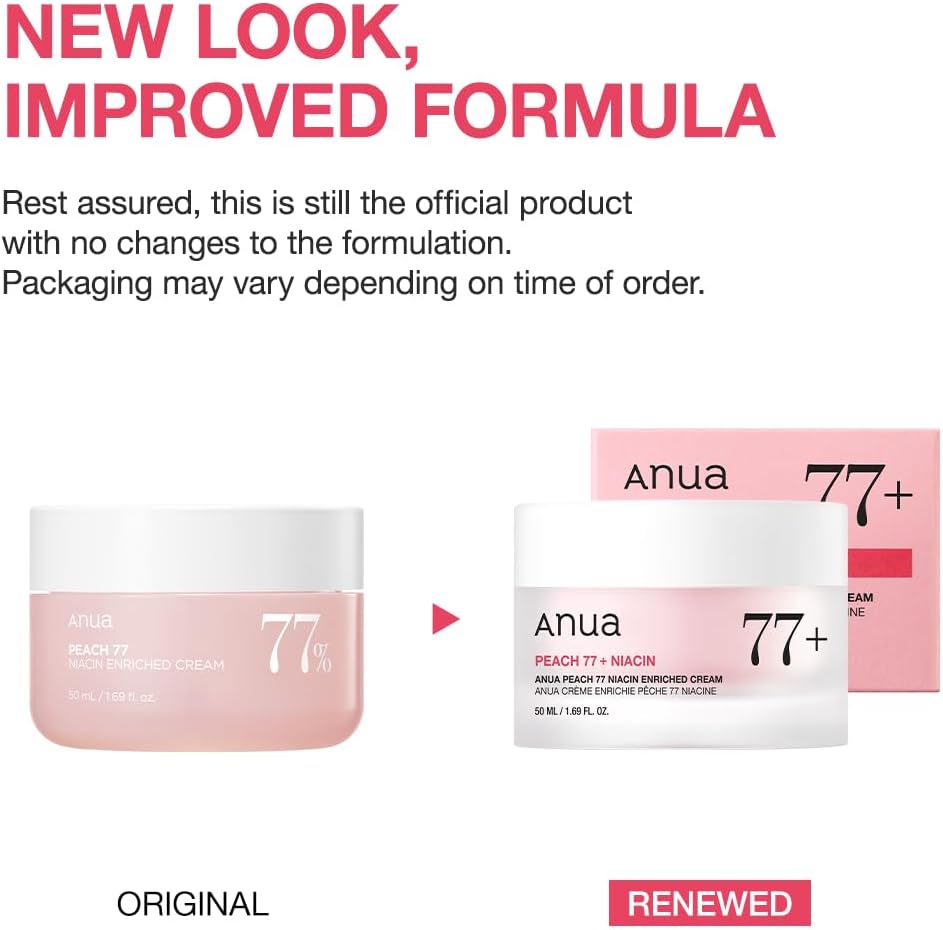 Detalle 2 de Anua Peach Niacinamide Cream: Hydrating Korean Skin-Glows, 50ml