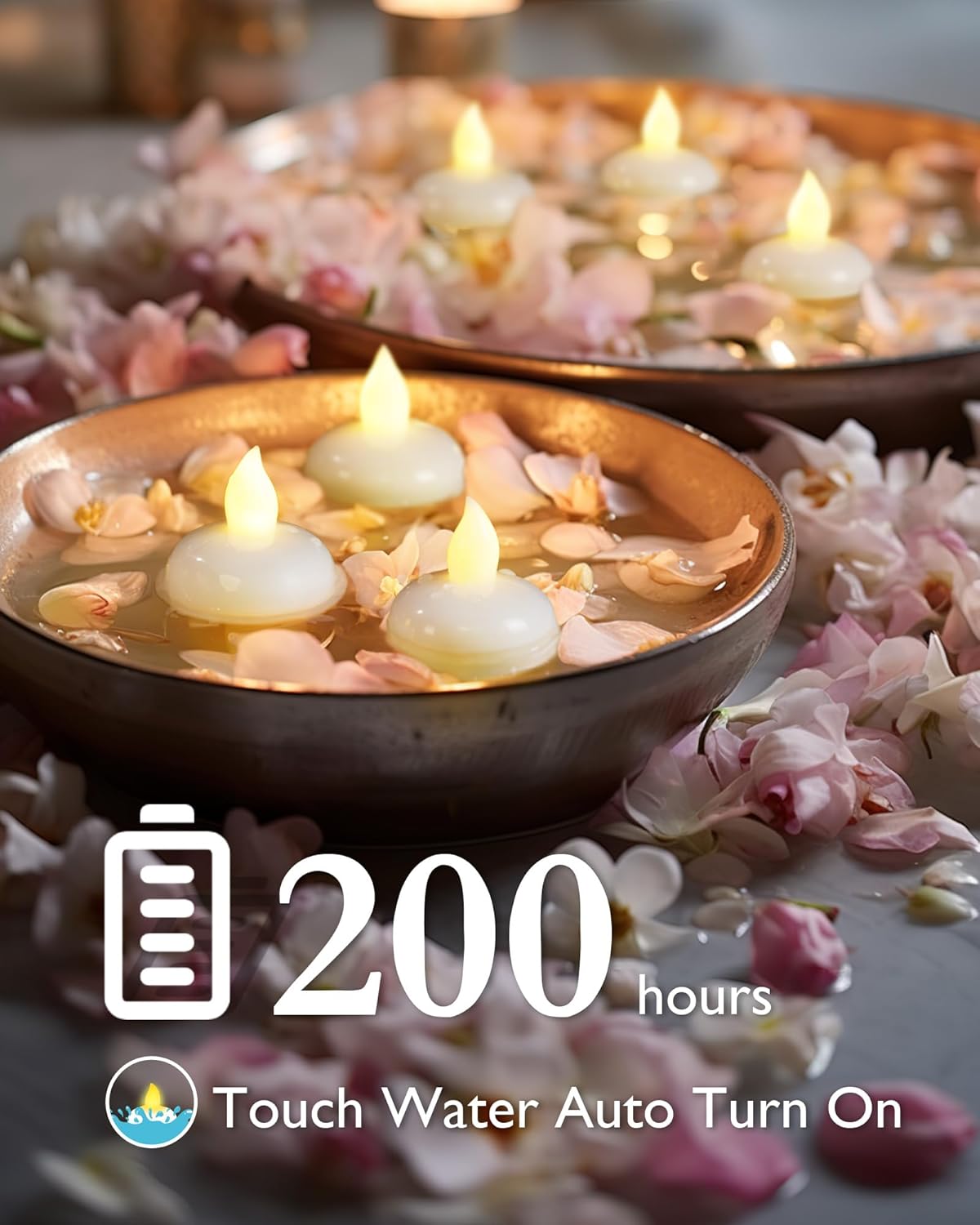 Thumbnail 1 de Homemory 24 Pack Floating Flameless Tealights