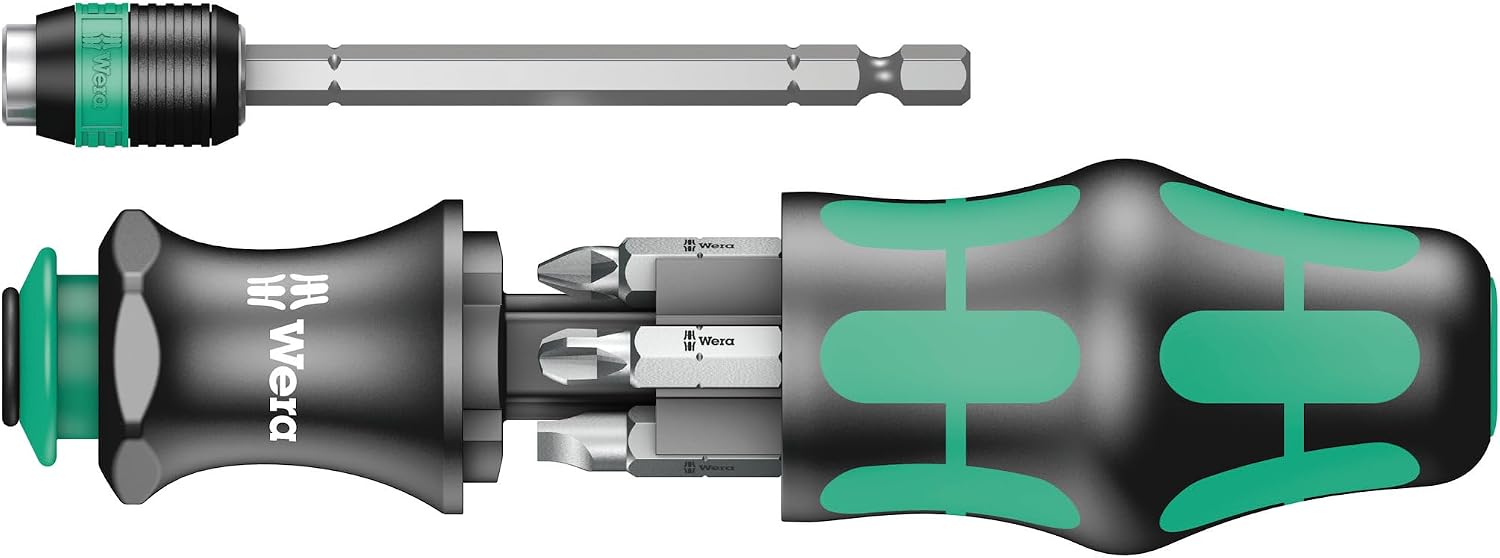 Detalle de Wera 05051024001 KK 25 ビットホルダードライバー 7-in-1 伸縮式ブレード・マイナス/プラス対応