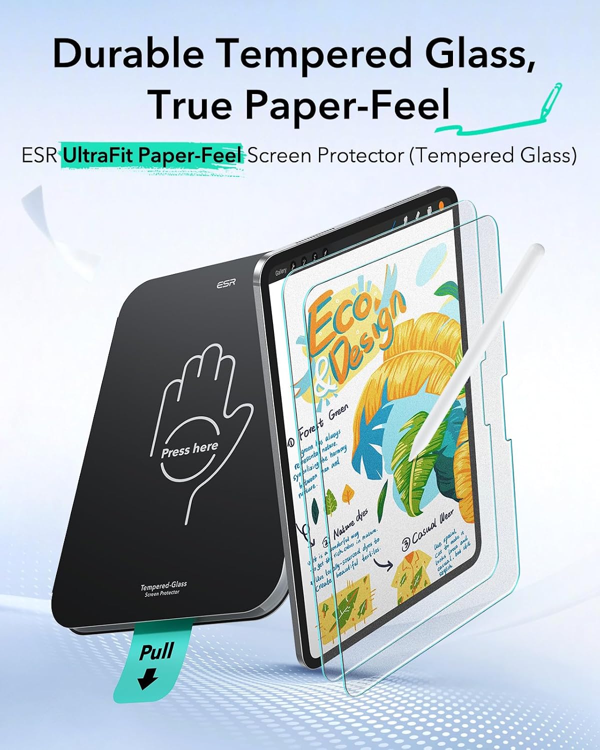 Thumbnail 2 de ESR 2 Pack Paper-Feel Screen Protectors for iPad Pro 11" (M5/M4) 2025/2024