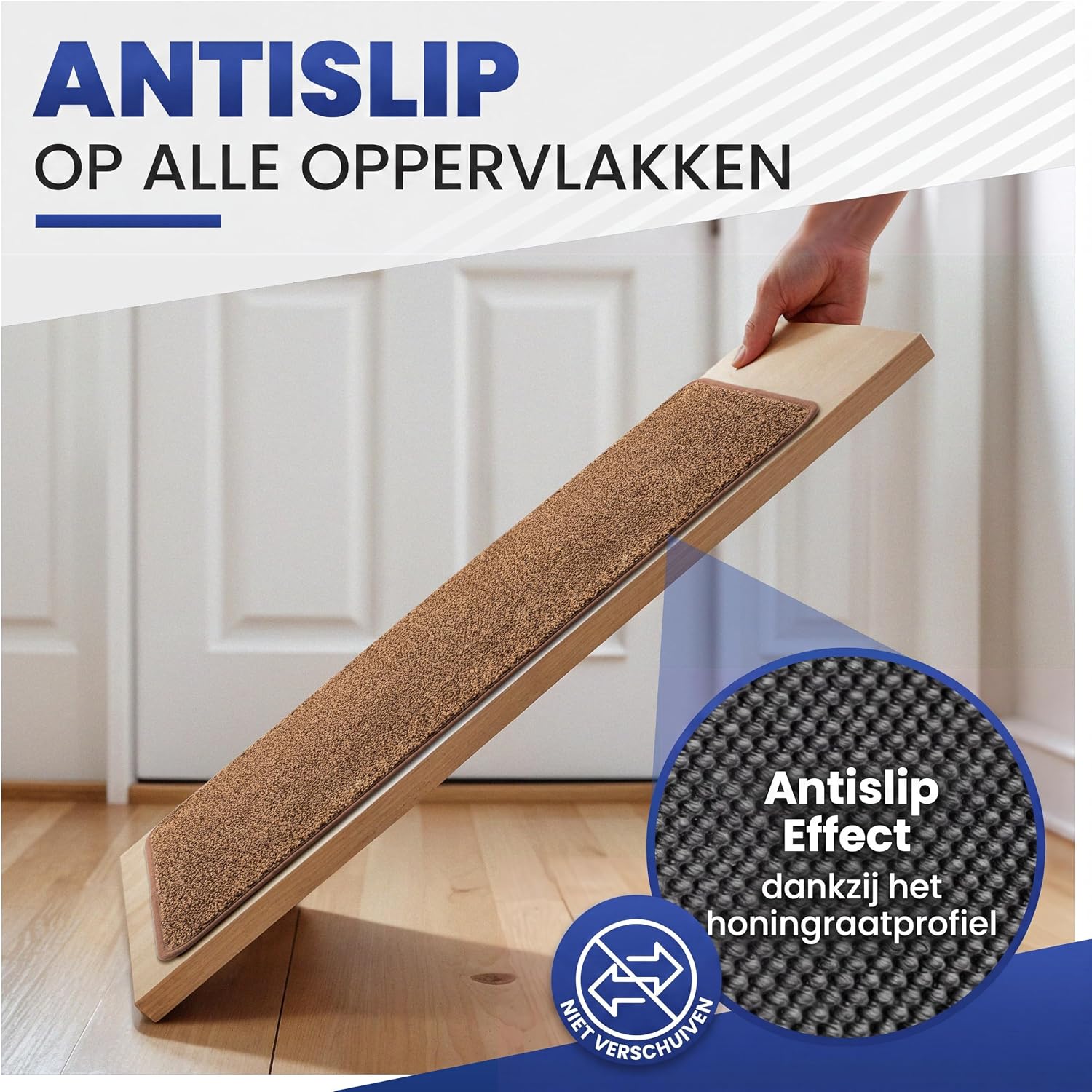 Detalle 2 de Mibao Soft Step 2.0 droogloopmat 50 x 80 cm, wasbaar met antisliponderkant