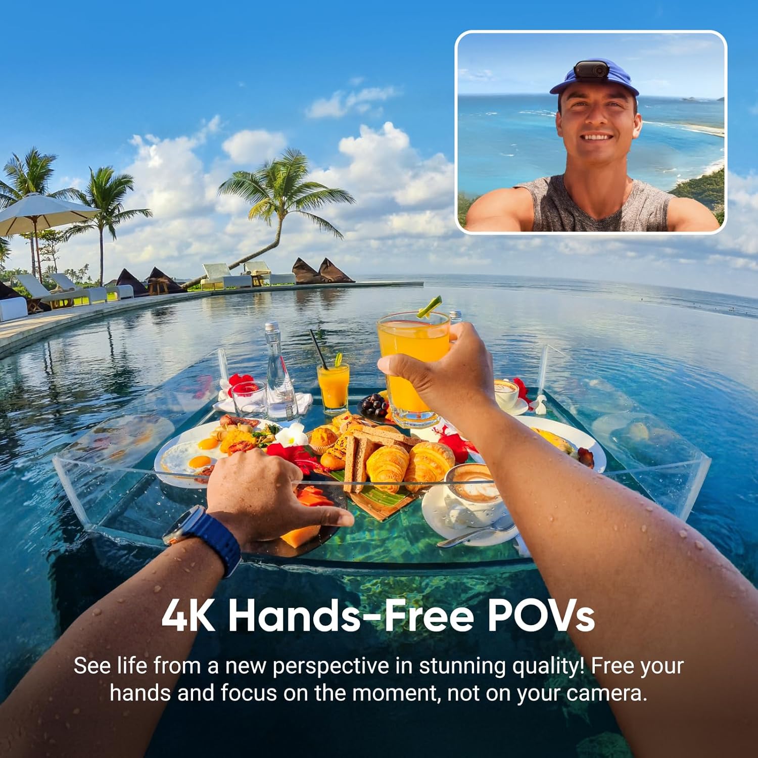 Thumbnail 2 de Insta360 GO 3S 128GB (4K) tiny hands-free vlogging camera with Action Pod and 140 min battery, black