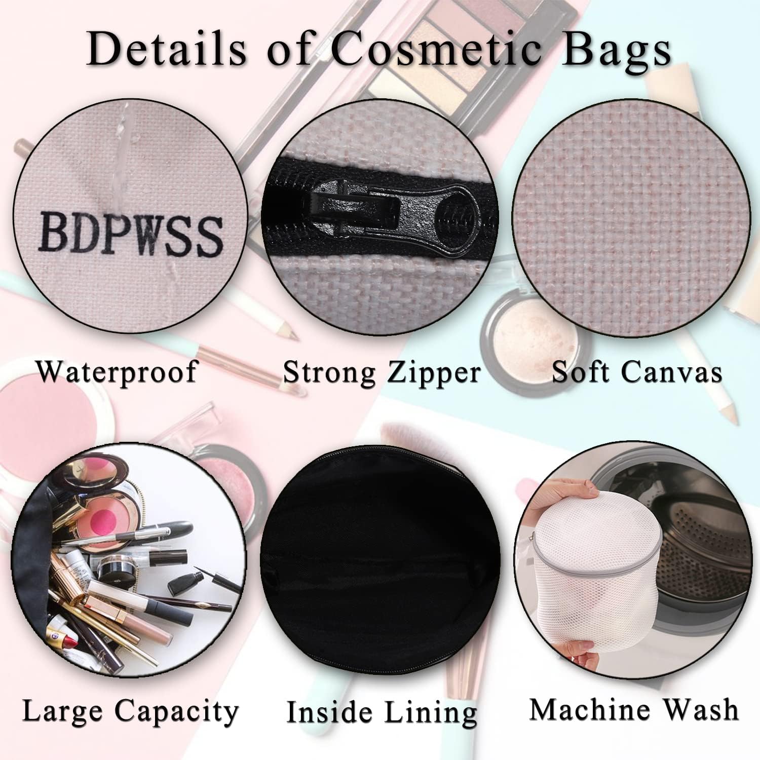 Thumbnail 5 de Funny Scuba Diving Gift: Always Be Nice to a Diver Makeup Bag