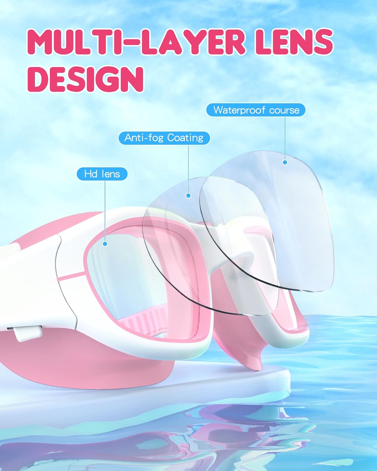 Thumbnail 2 de Zeligerstar Kids Swimming Goggles – Anti-Fog UV Protective Wide Vision for Boys & Girls (6–14)