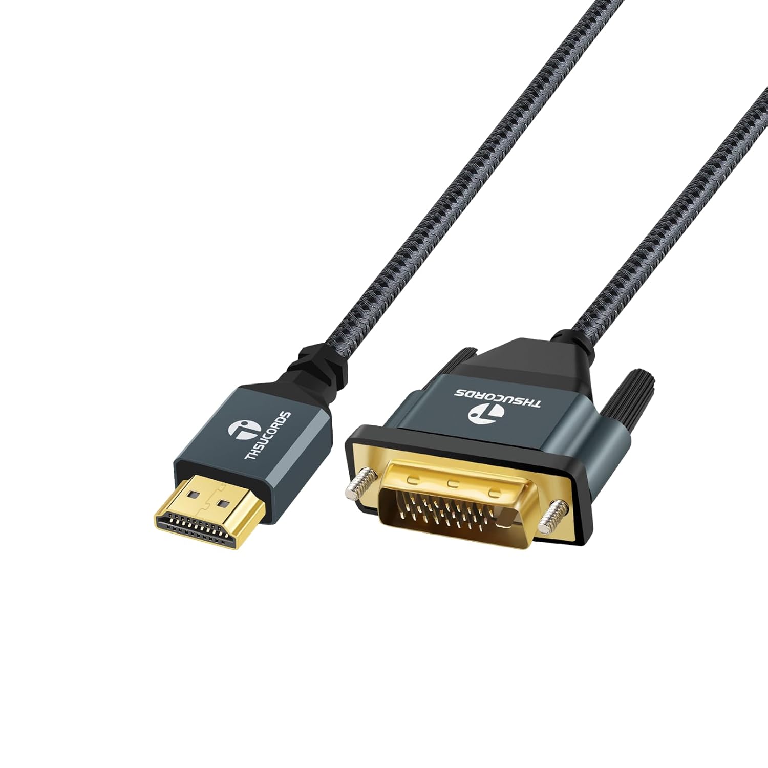 Thumbnail 6 de Thsucords Cavo HDMI a DVI 4K 1M: adattatore bidirezionale con schermatura anti-interferenze