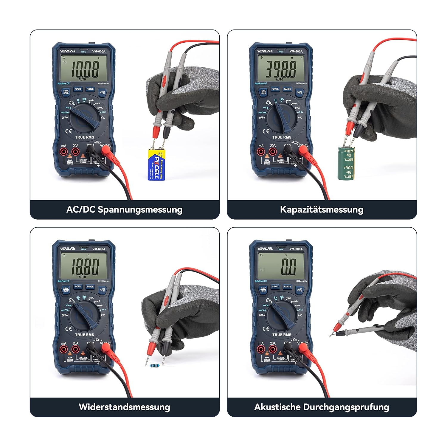 Thumbnail 5 de VENLAB Multimeter 6000 Zählungen
