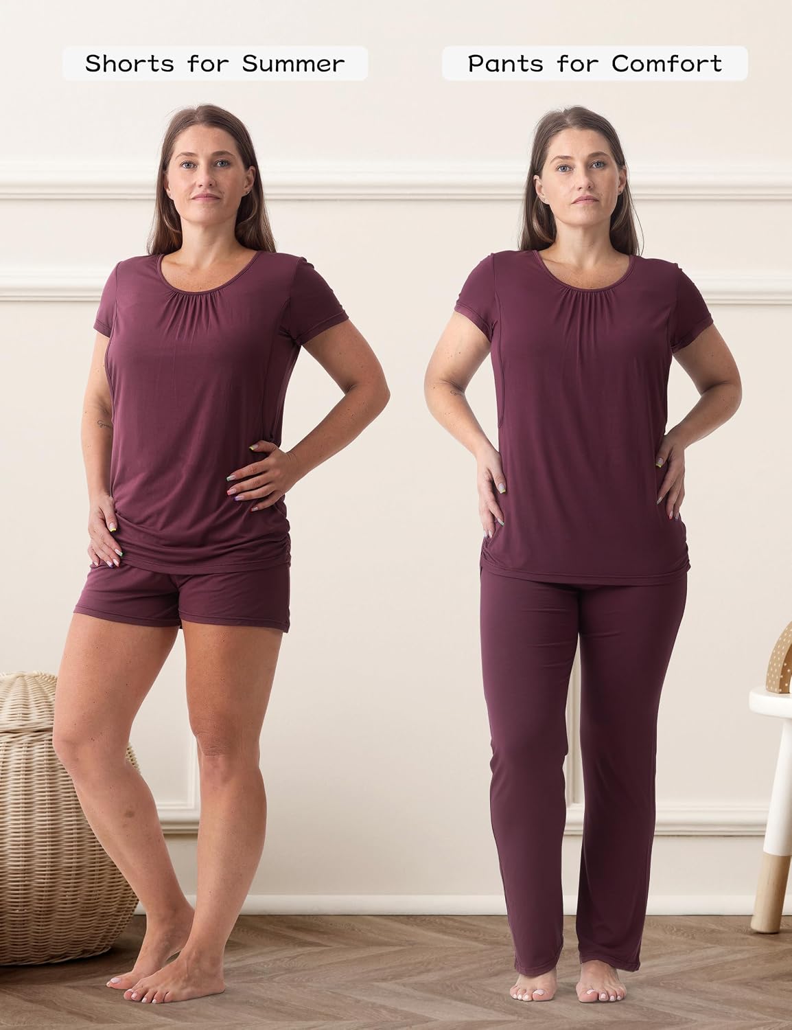 Detalle de SUNNYBUY Stillpyjama-Set Umstandsmode 3-teilig