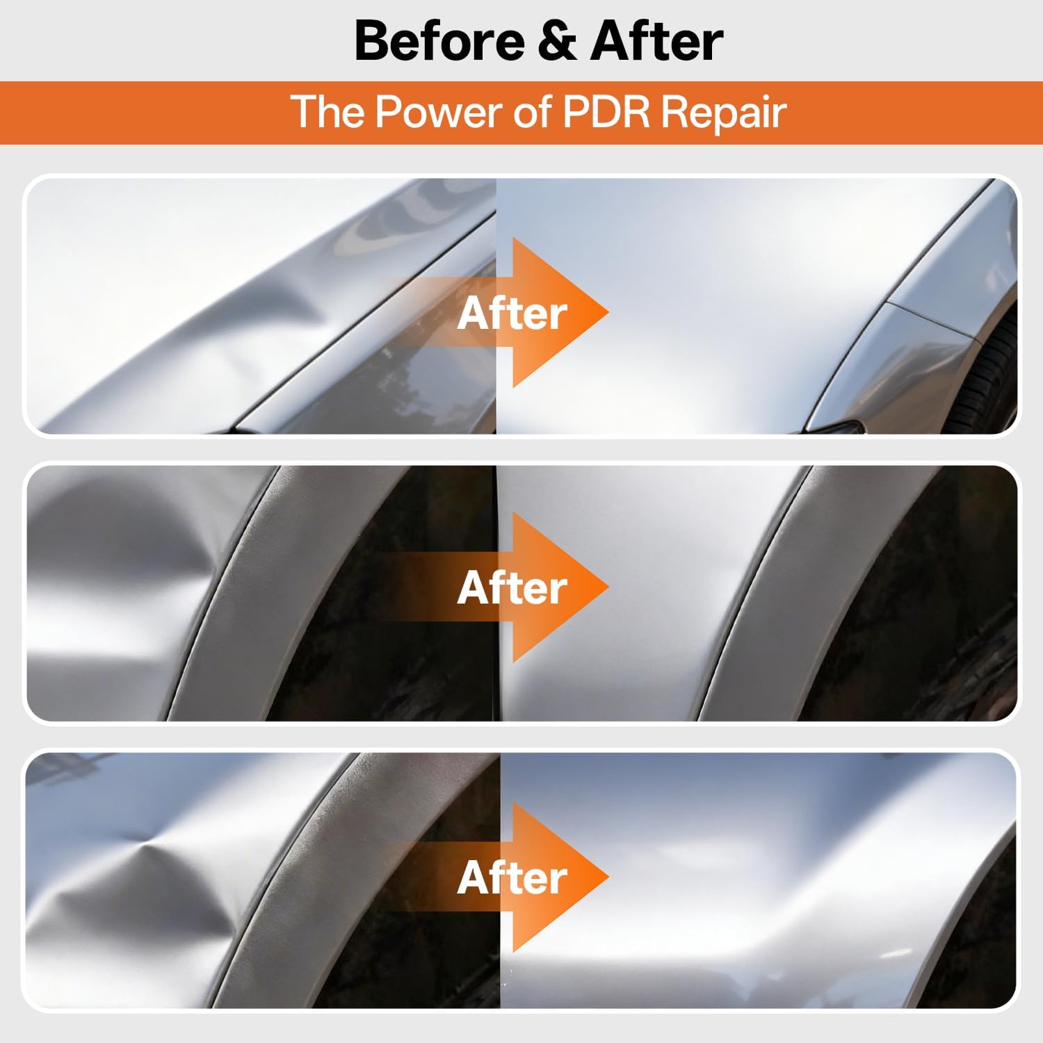 Detalle de AUTOPDR Paintless Dent Repair Kit for Car — PDR Dent Removal Tools with Dent Lifter & Pro Dent Puller Tabs