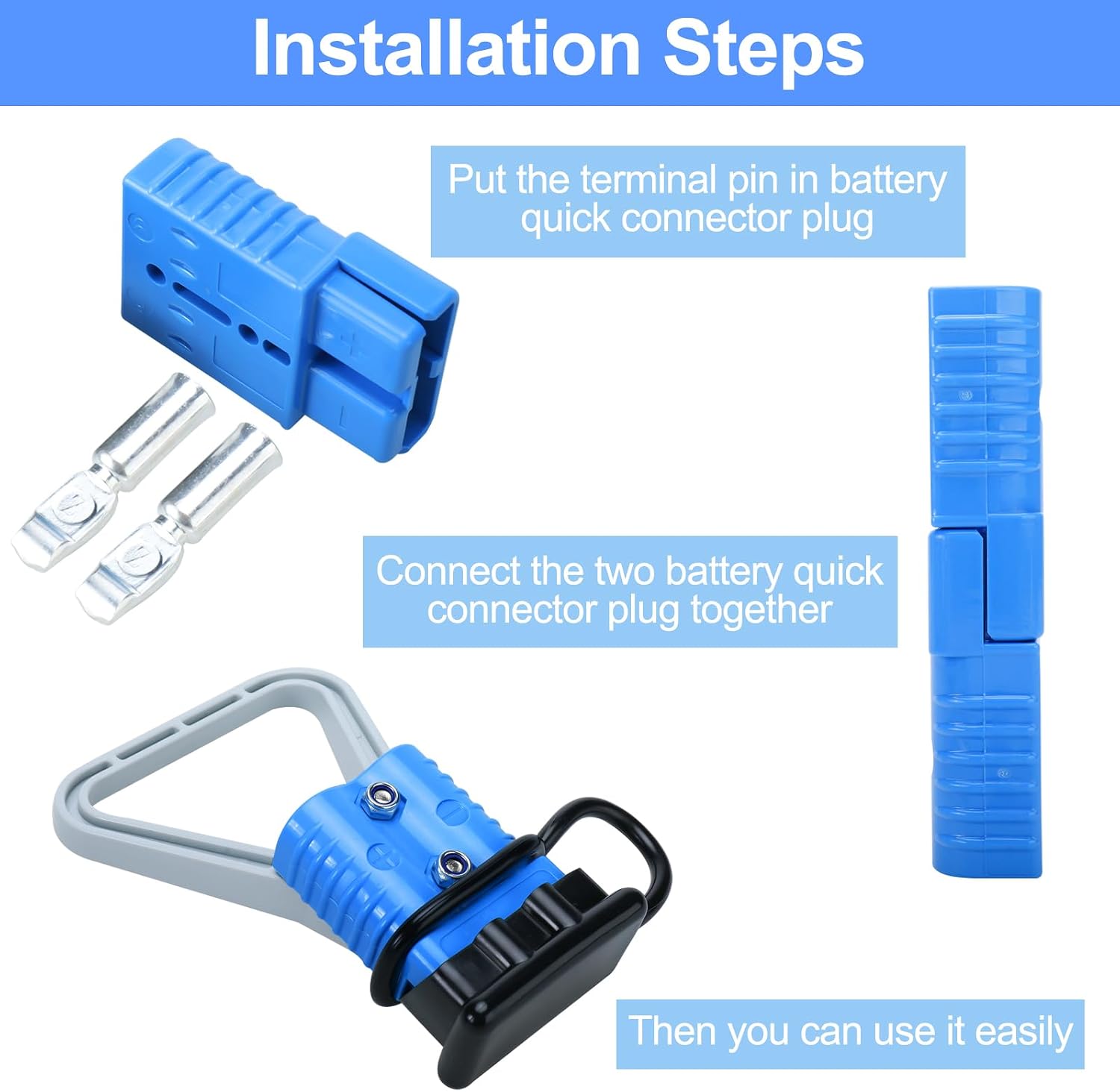Detalle 2 de AuInLand battery quick connector kit, 1/0 gauge