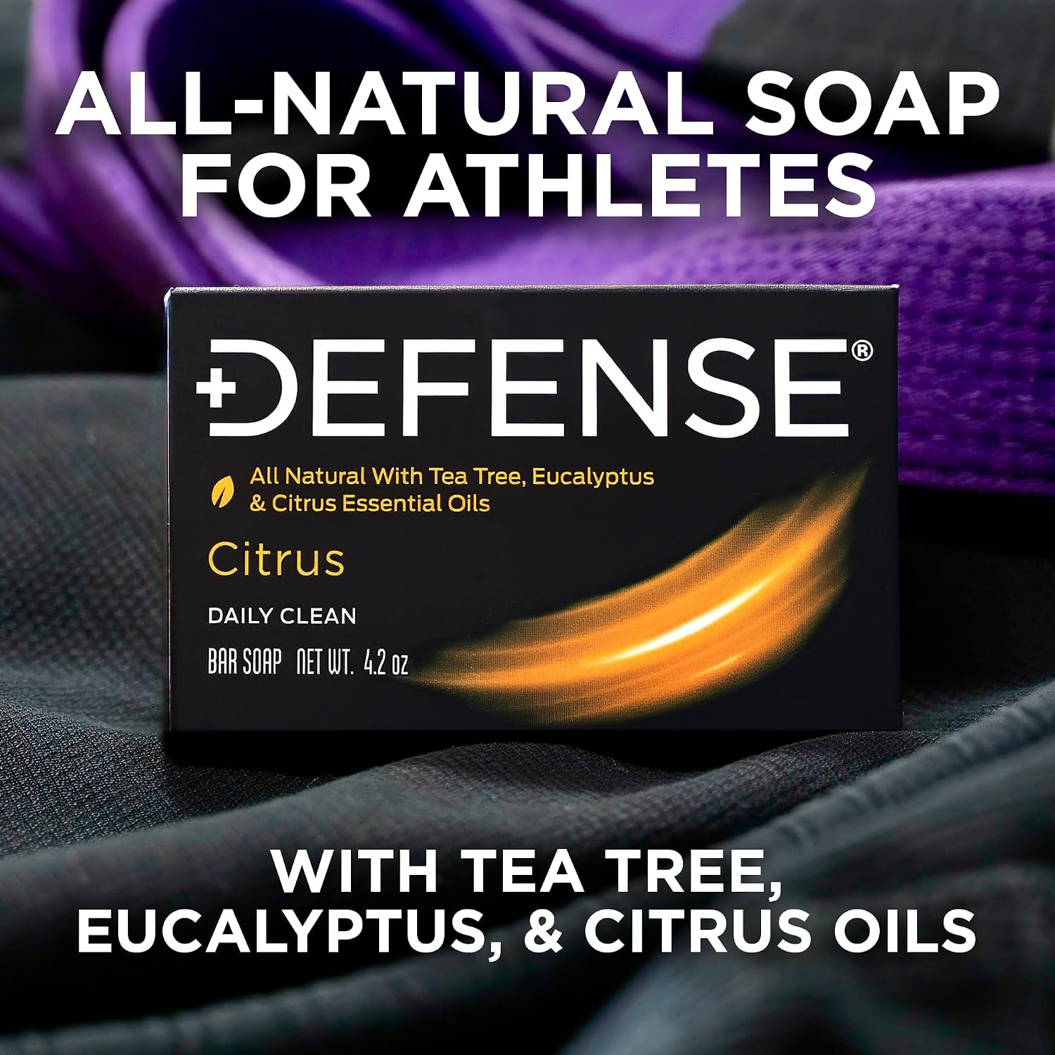 Thumbnail 4 de Defense Soap Citrus Bar: All-Natural Post-Workout Cleanser (Tea Tree, Eucalyptus & Citrus) – Pack of 3