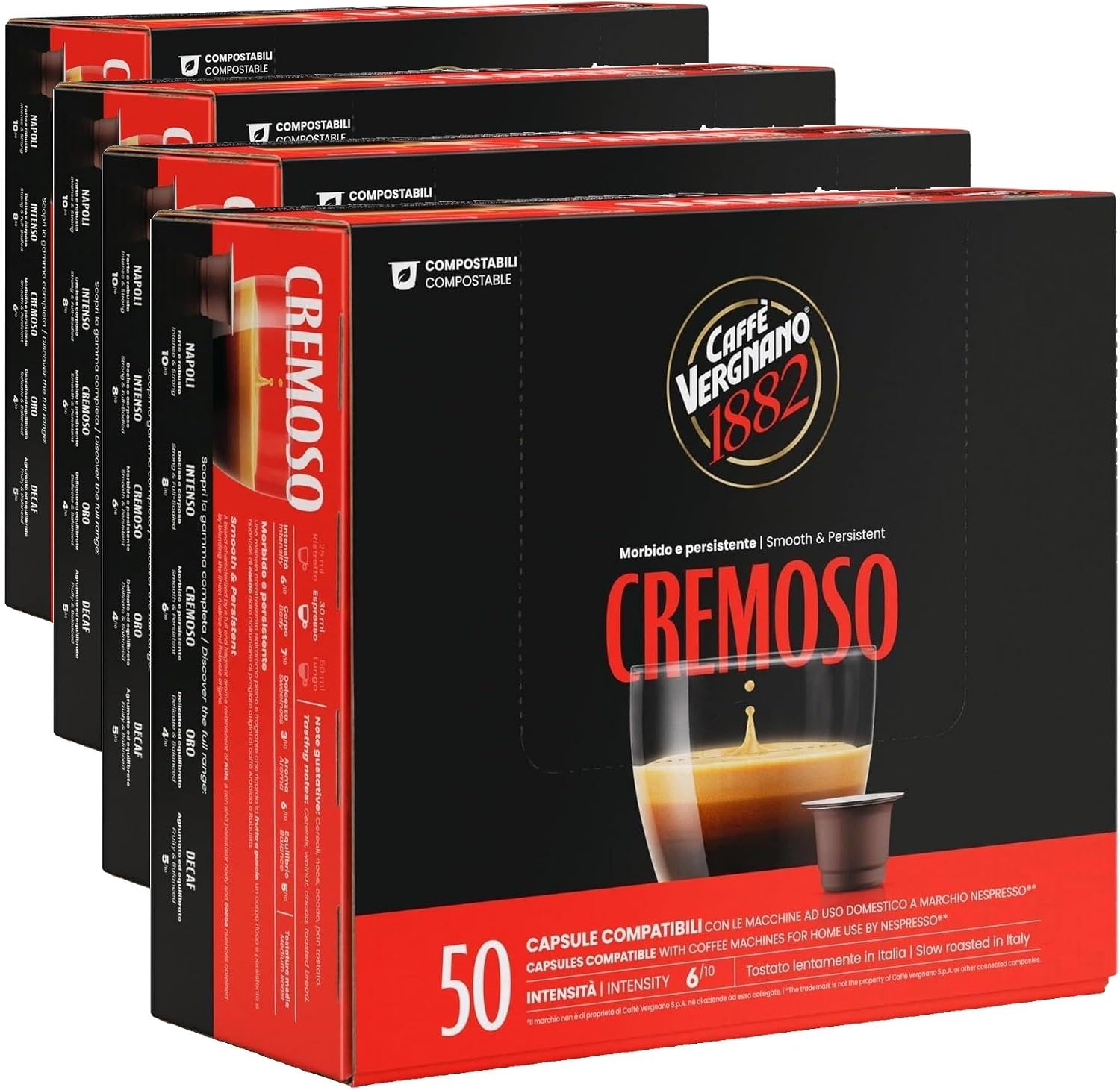 Detalle 2 de Caffè Vergnano 1882 capsule compatibili Nespresso