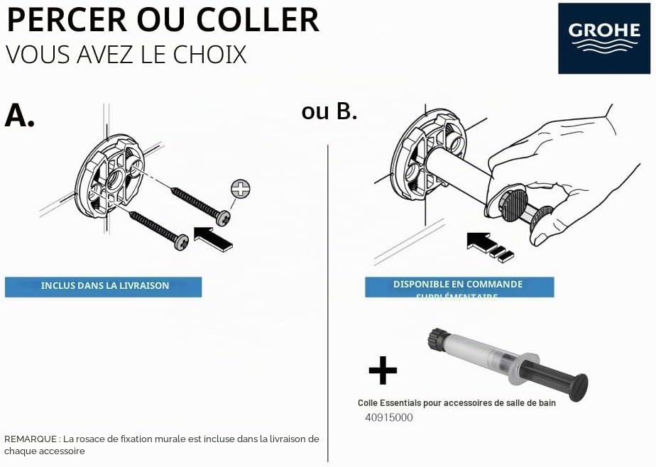 Thumbnail 4 de GROHE BauCosmopolitan Anneau porte-serviette Chrome
