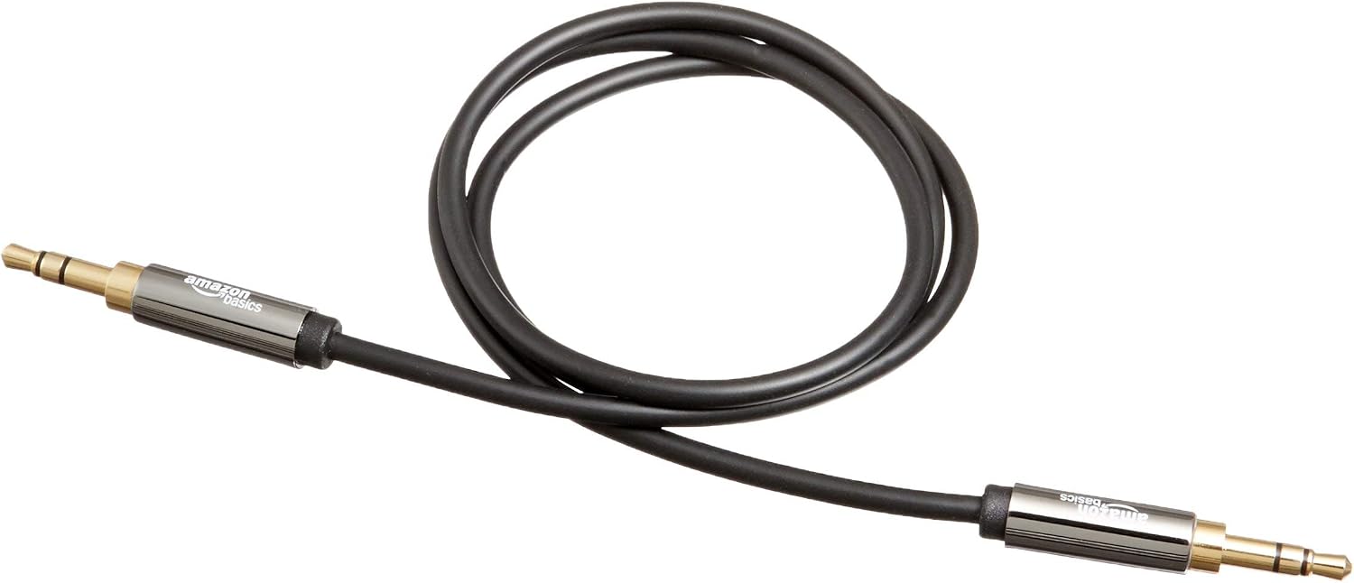 Detalle de Amazonベーシック ステレオミニプラグ オーディオケーブル 3.5mm・0.6m ブラック