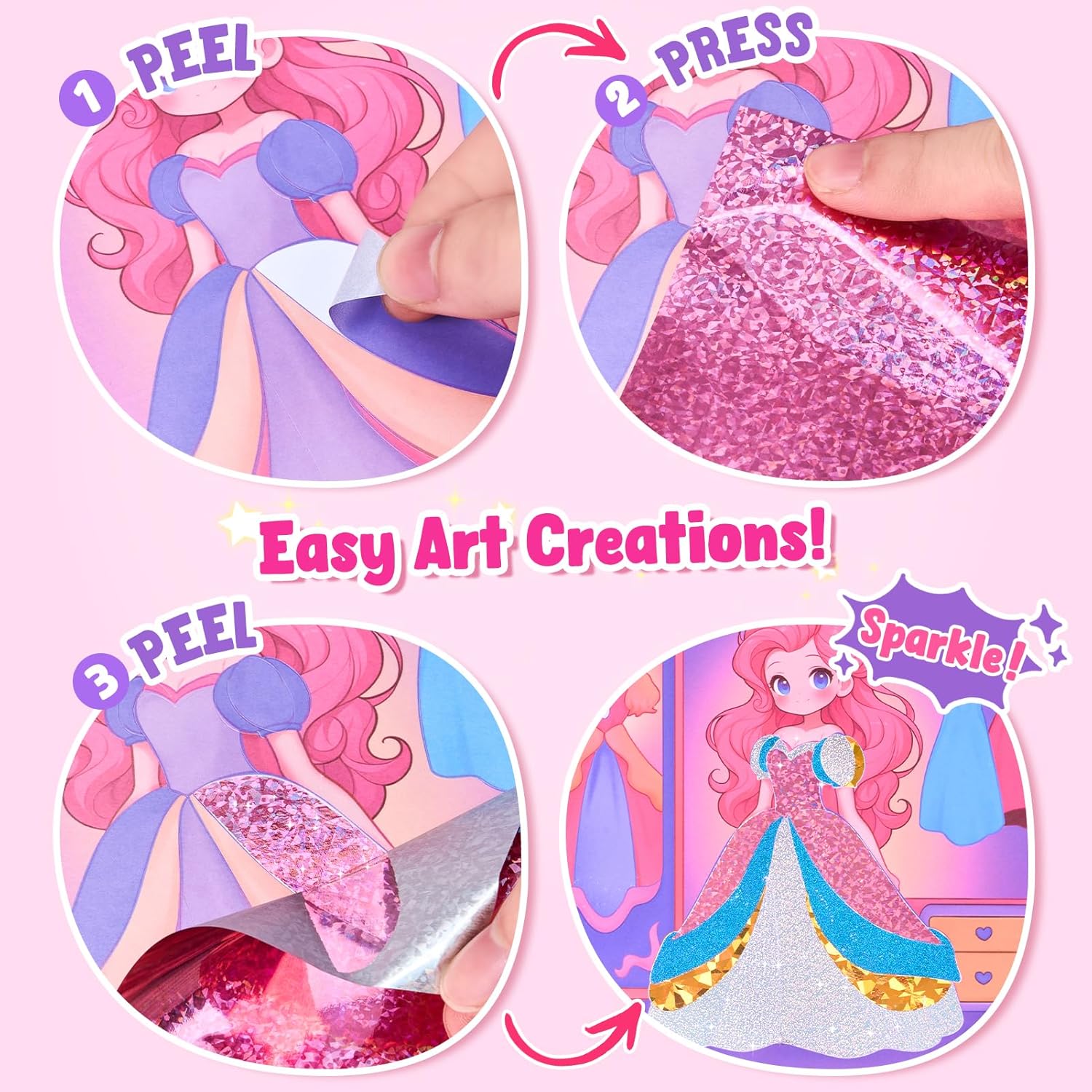 Thumbnail 3 de JoyCat Paint with Water Princess Activity Book 🎨