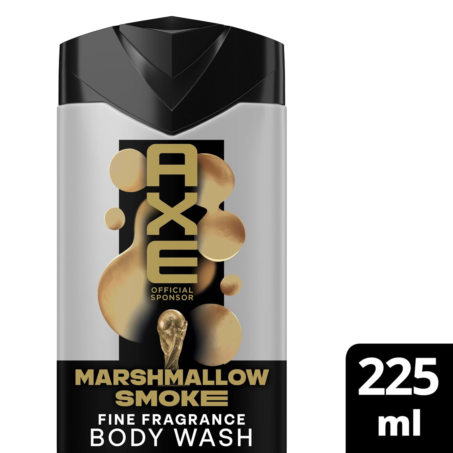Detalle 2 de AXE Fine Fragrance Duschgel Marshmallow Smoke – 225 ml pro Einheit, Packung mit 3 (Limited Edition Gold Design)