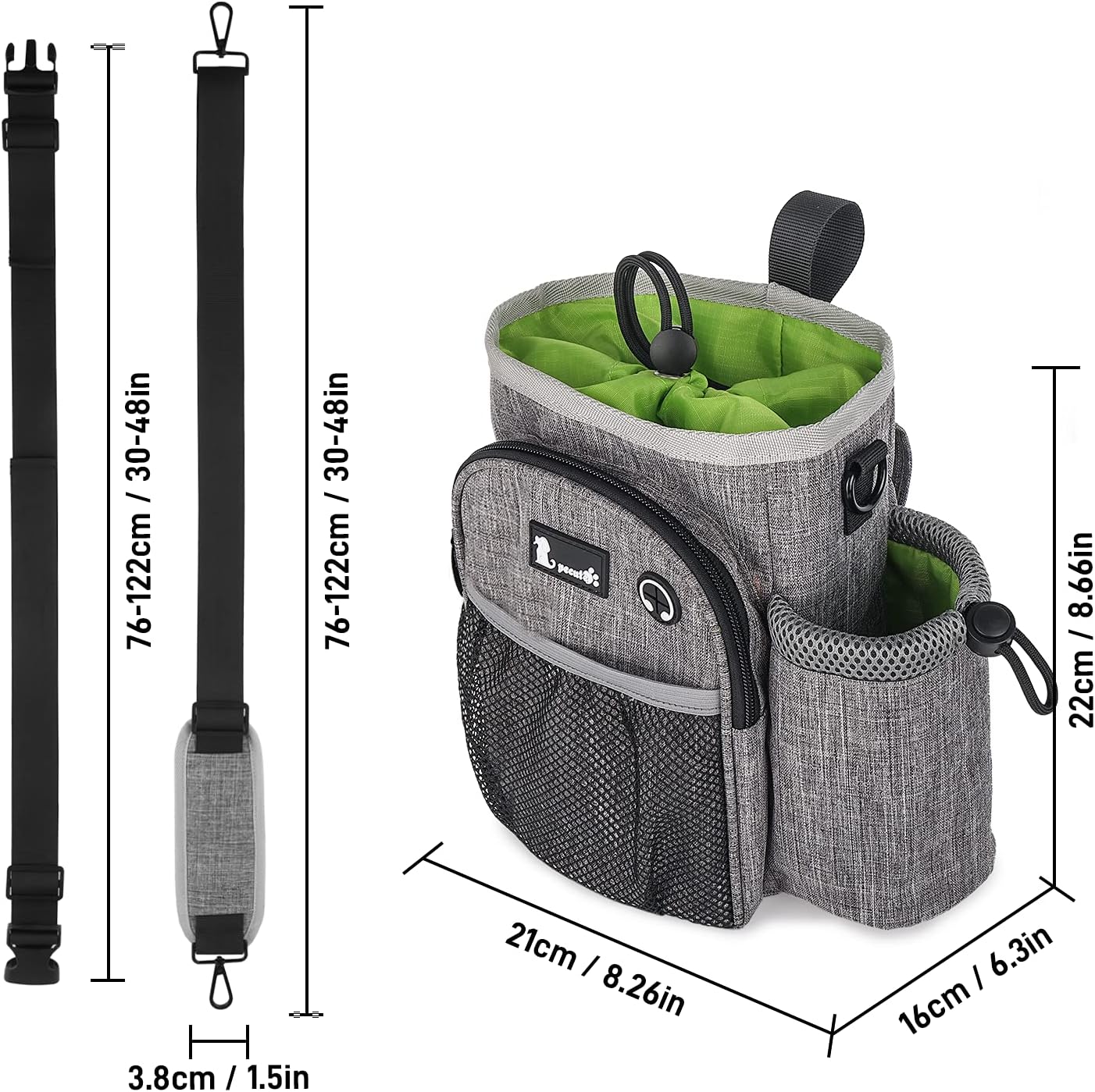 Thumbnail 6 de Pecute XL Dog Walking Bag with 300D Oxford