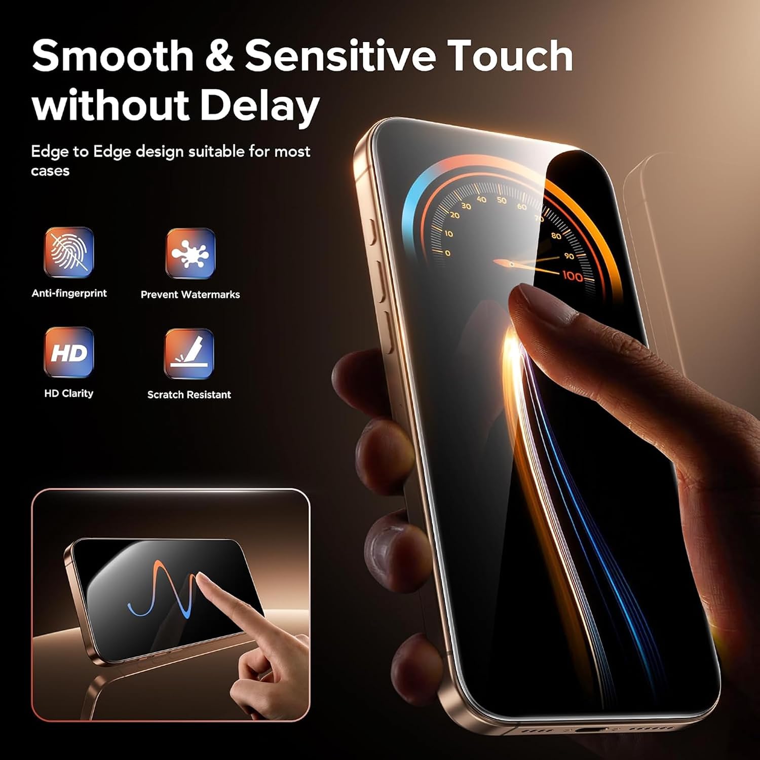 Thumbnail 6 de OneFish iPhone 17 Pro Max Privacy Screen Protector 2-Pack