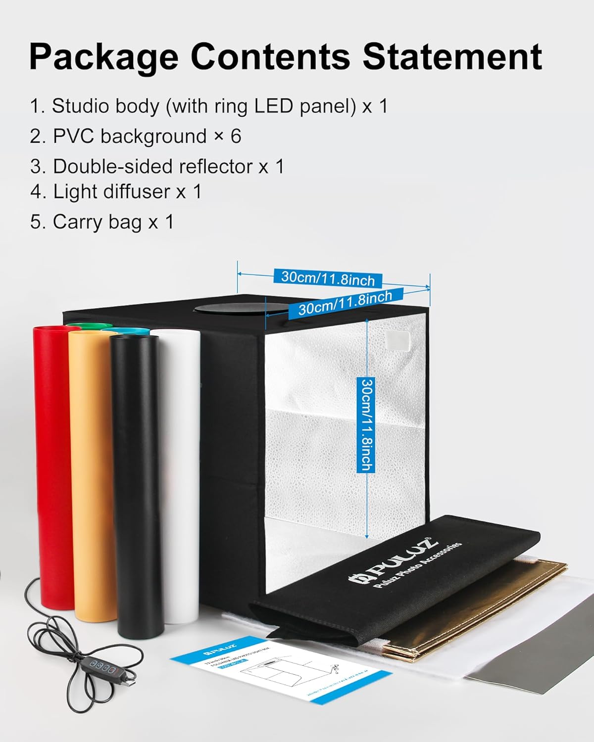 Thumbnail 6 de PULUZ 12"x12" Light Box with 120 LEDs